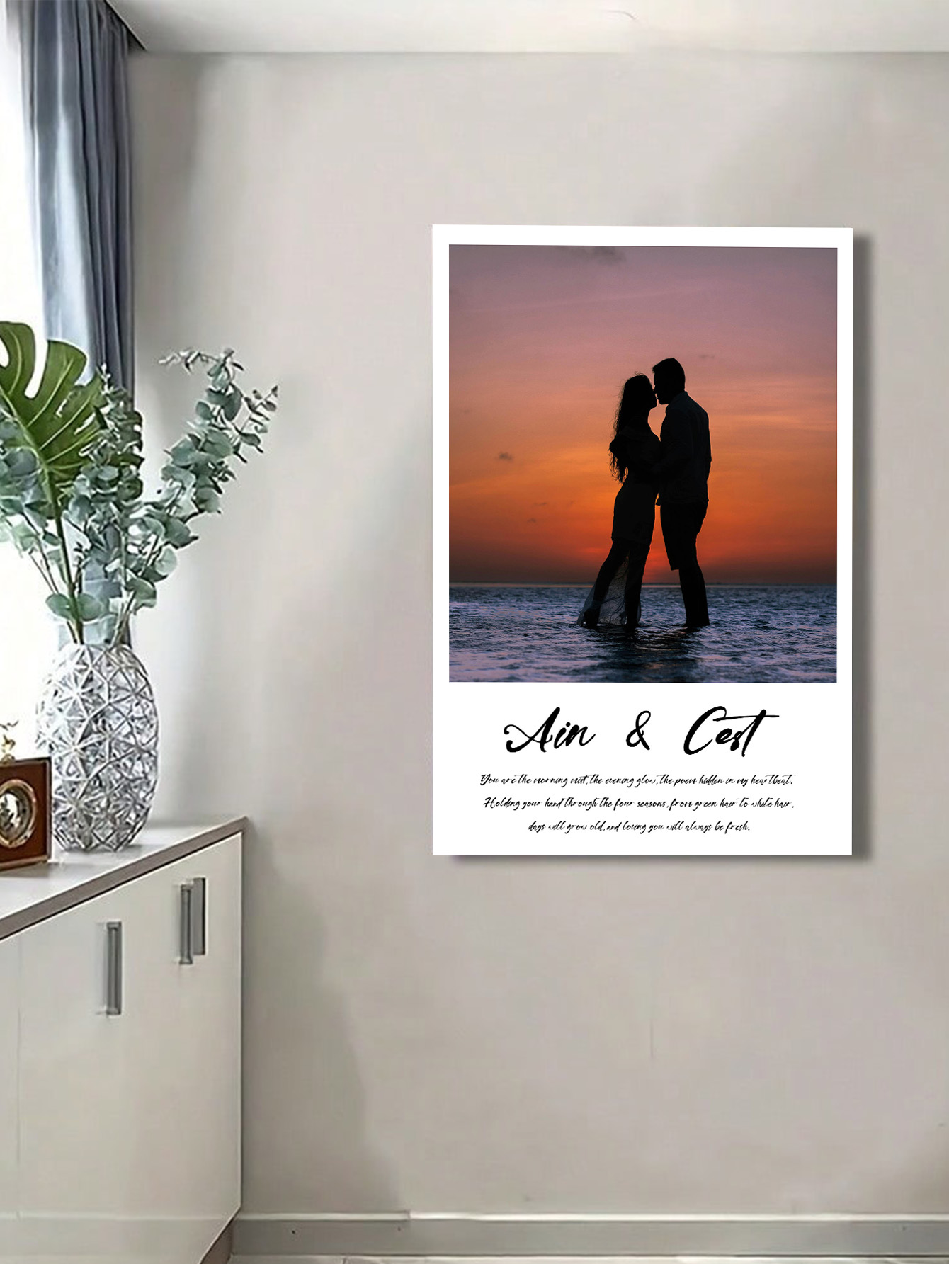 Customizable Framed Canvas Wall Art