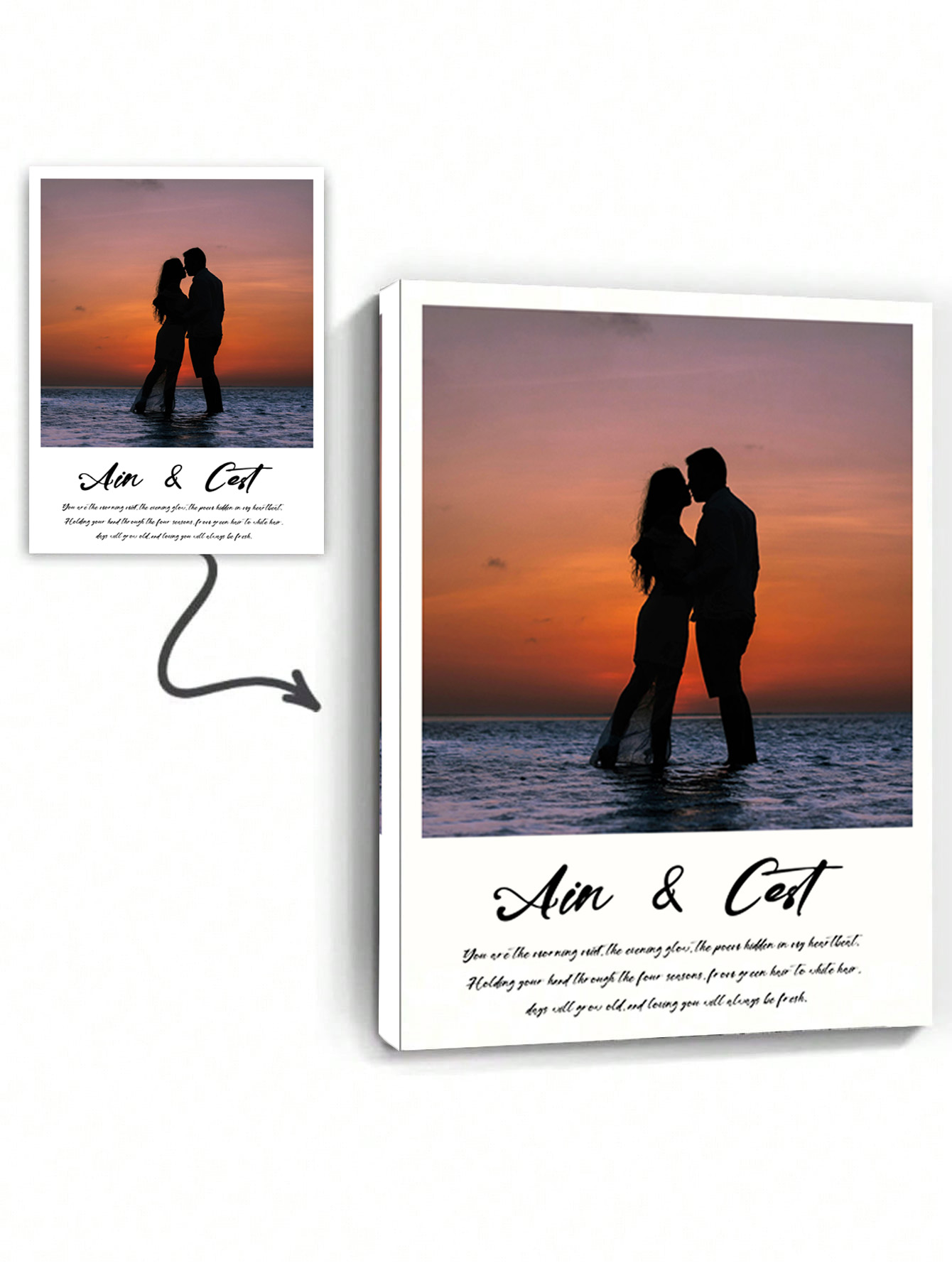 Customizable Framed Canvas Wall Art