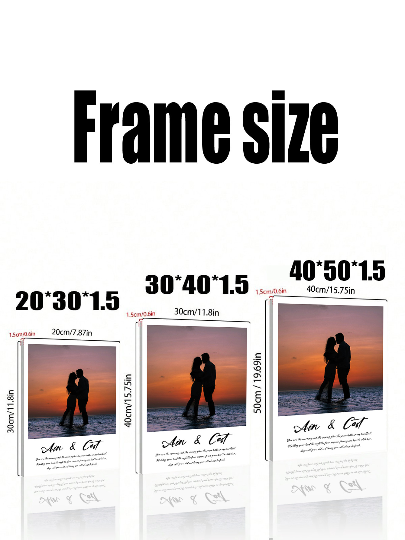 Customizable Framed Canvas Wall Art