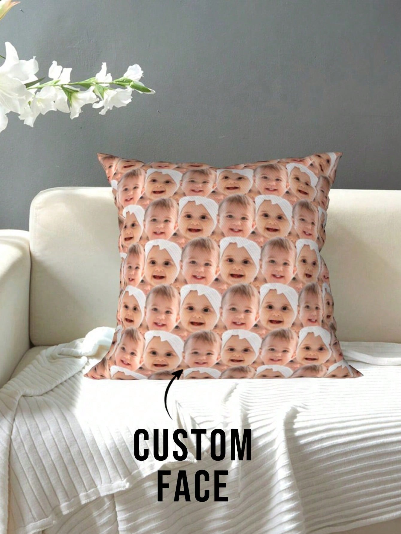Custom Face Photo Pillowcase