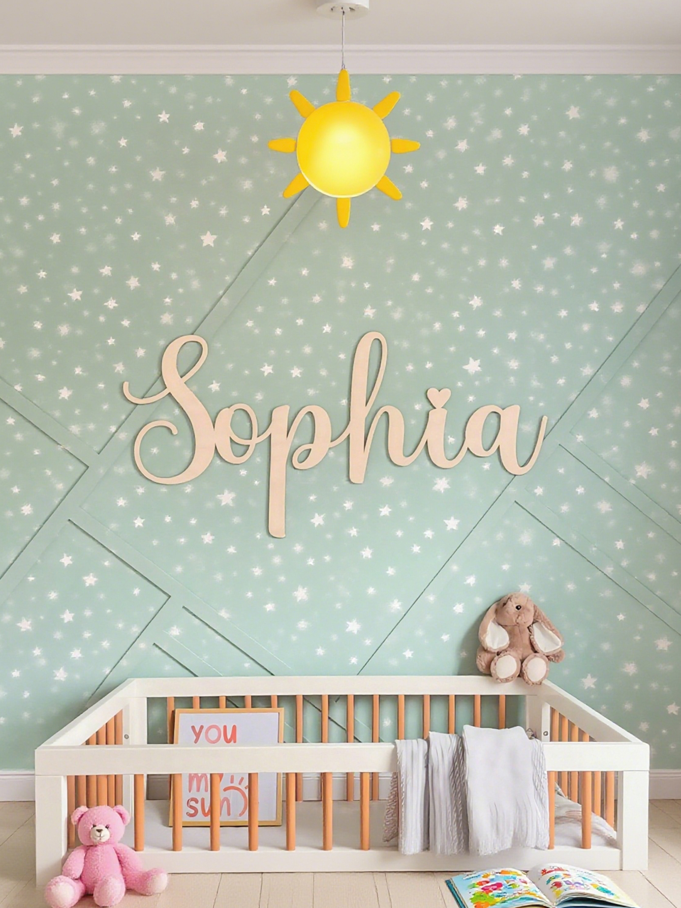 Laser Engraved Custom Wooden Name Signs