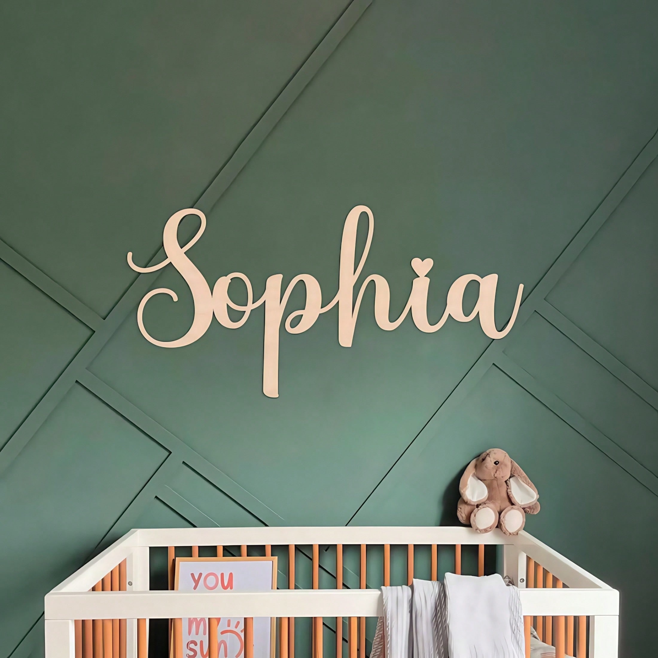 Laser Engraved Custom Wooden Name Signs