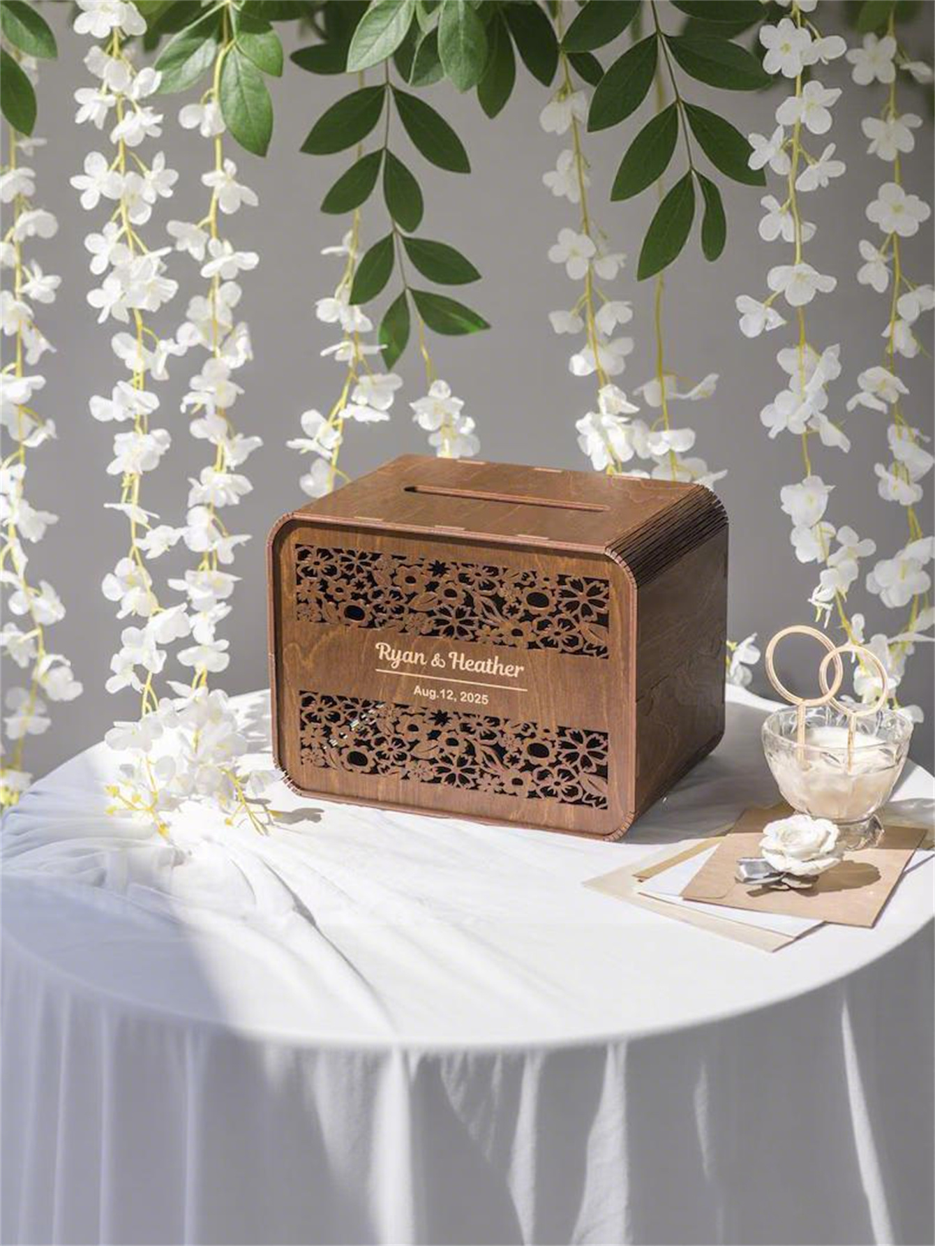 Wooden card boxes, personalized wedding card boxes, and bride gift-giving card boxes