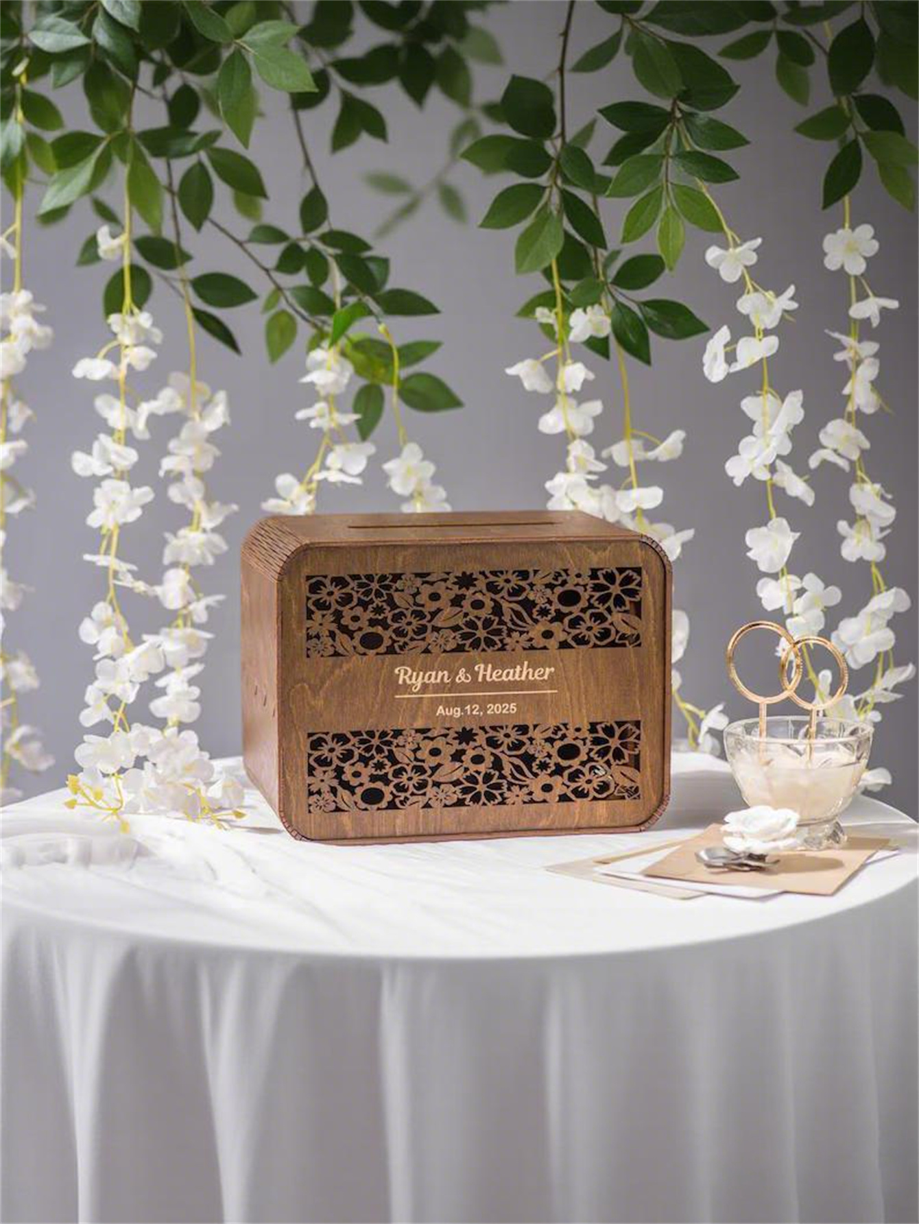 Wooden card boxes, personalized wedding card boxes, and bride gift-giving card boxes