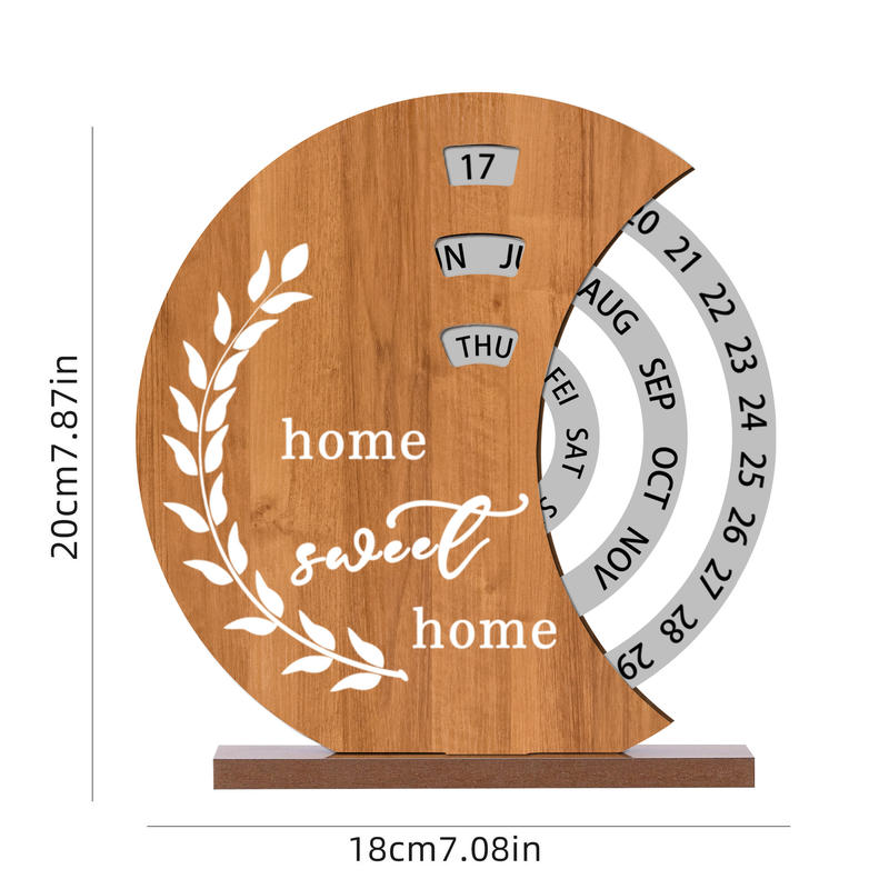 Custom Wooden Perpetual Calendar