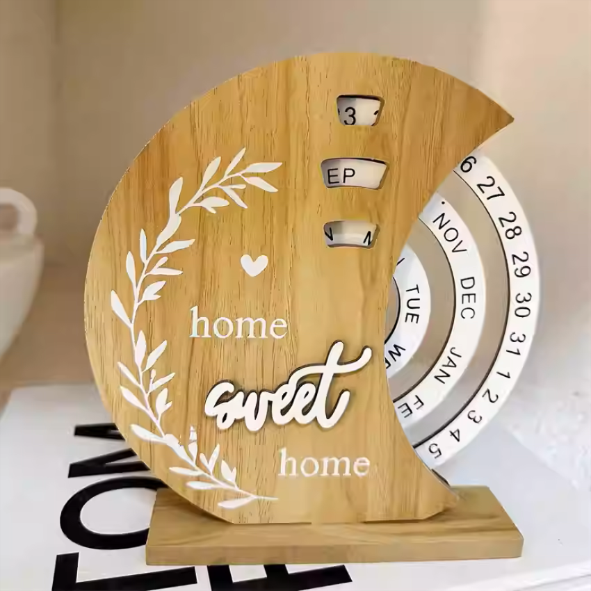 Custom Wooden Perpetual Calendar