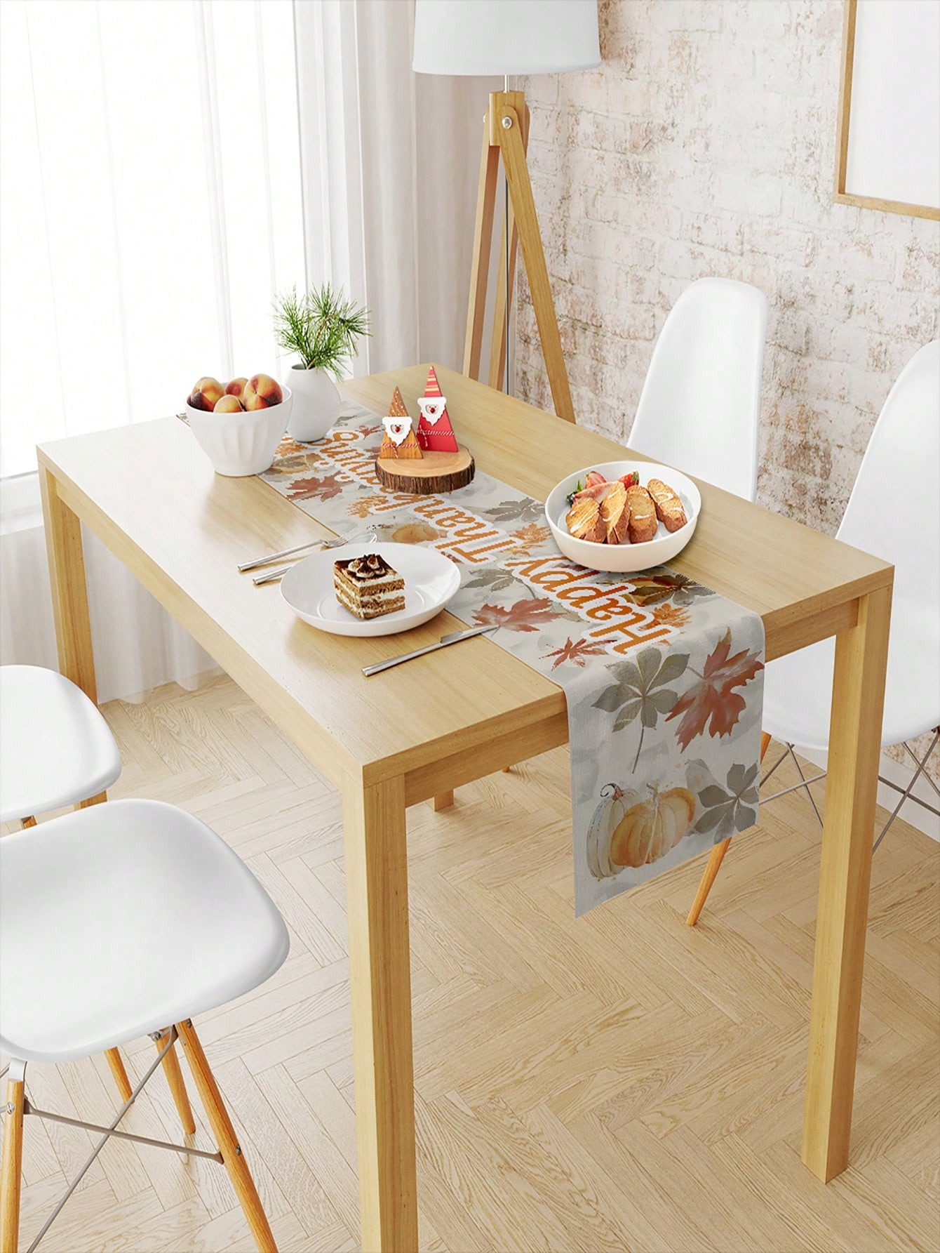 Personalized Tablecloth with Pumpkin Painting Design