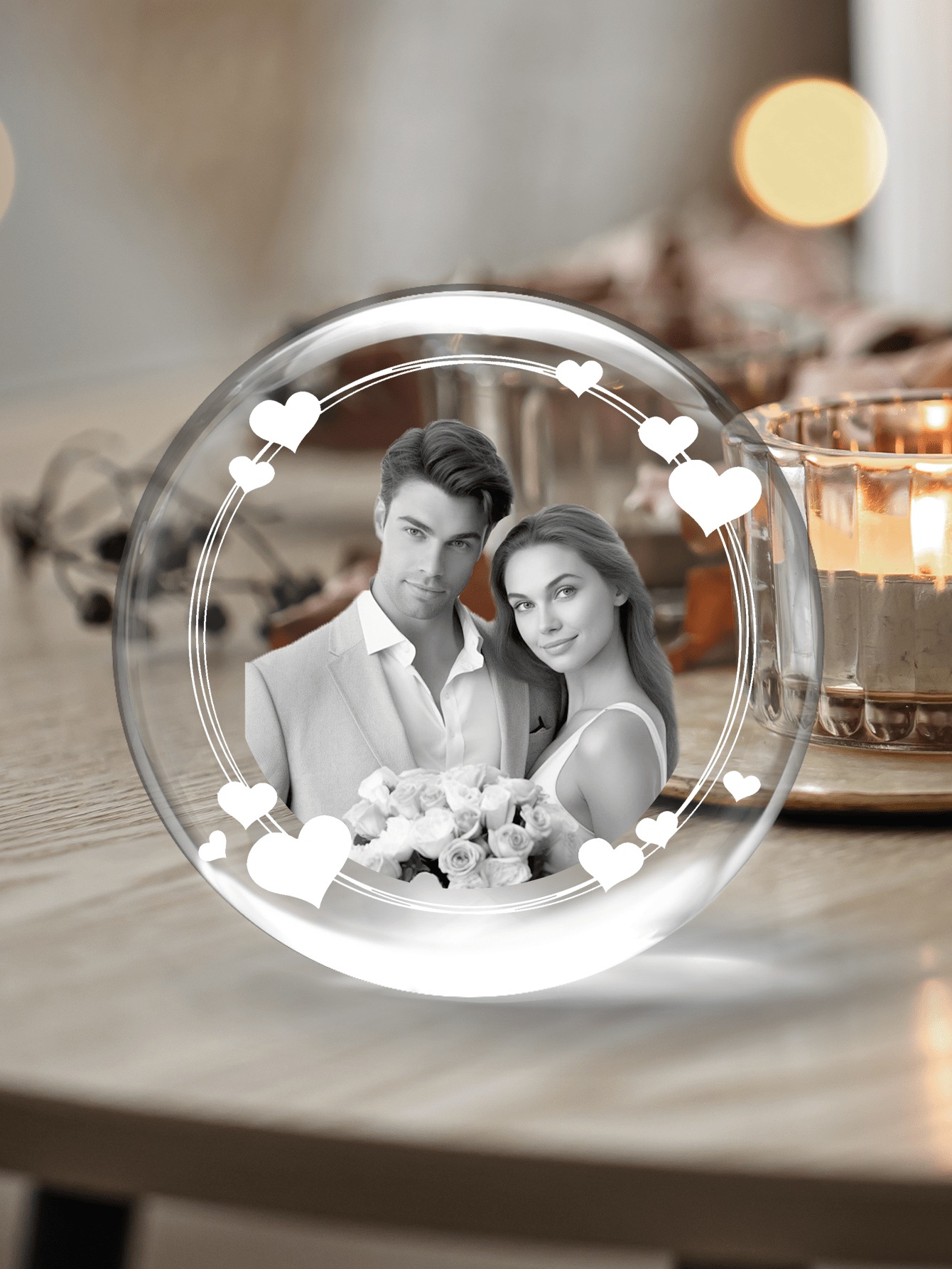 Personalized 3D Photo Crystal Ball