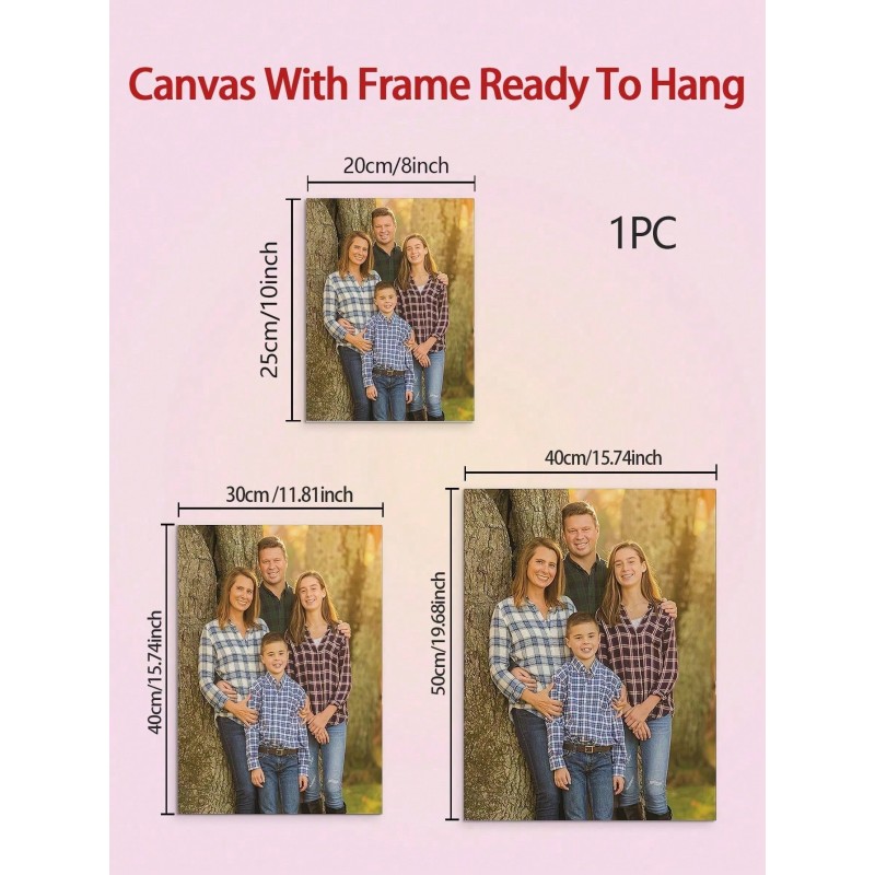Personalized Framed Photo Canvas for Mother's Day