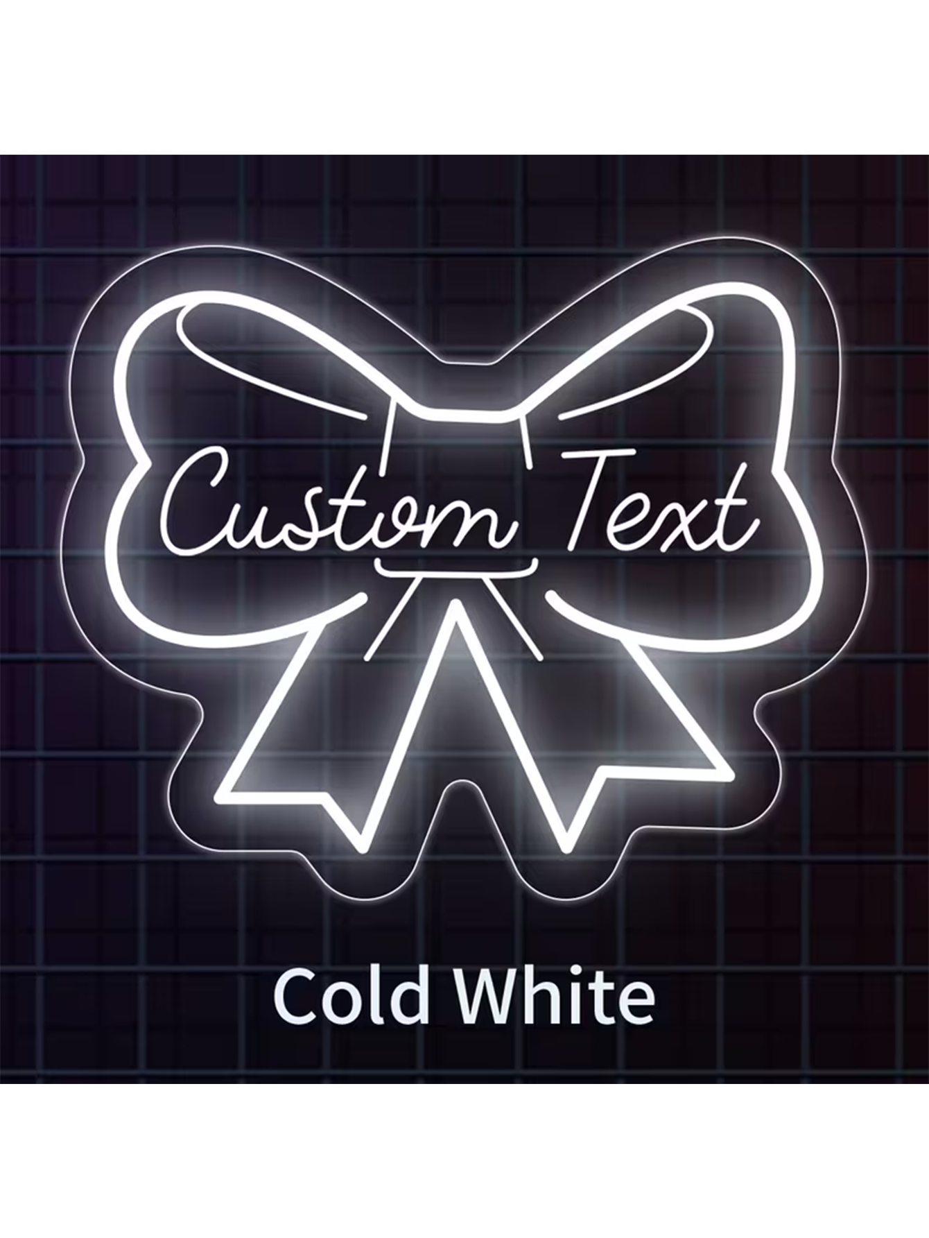 Custom Bow Neon Name Sign