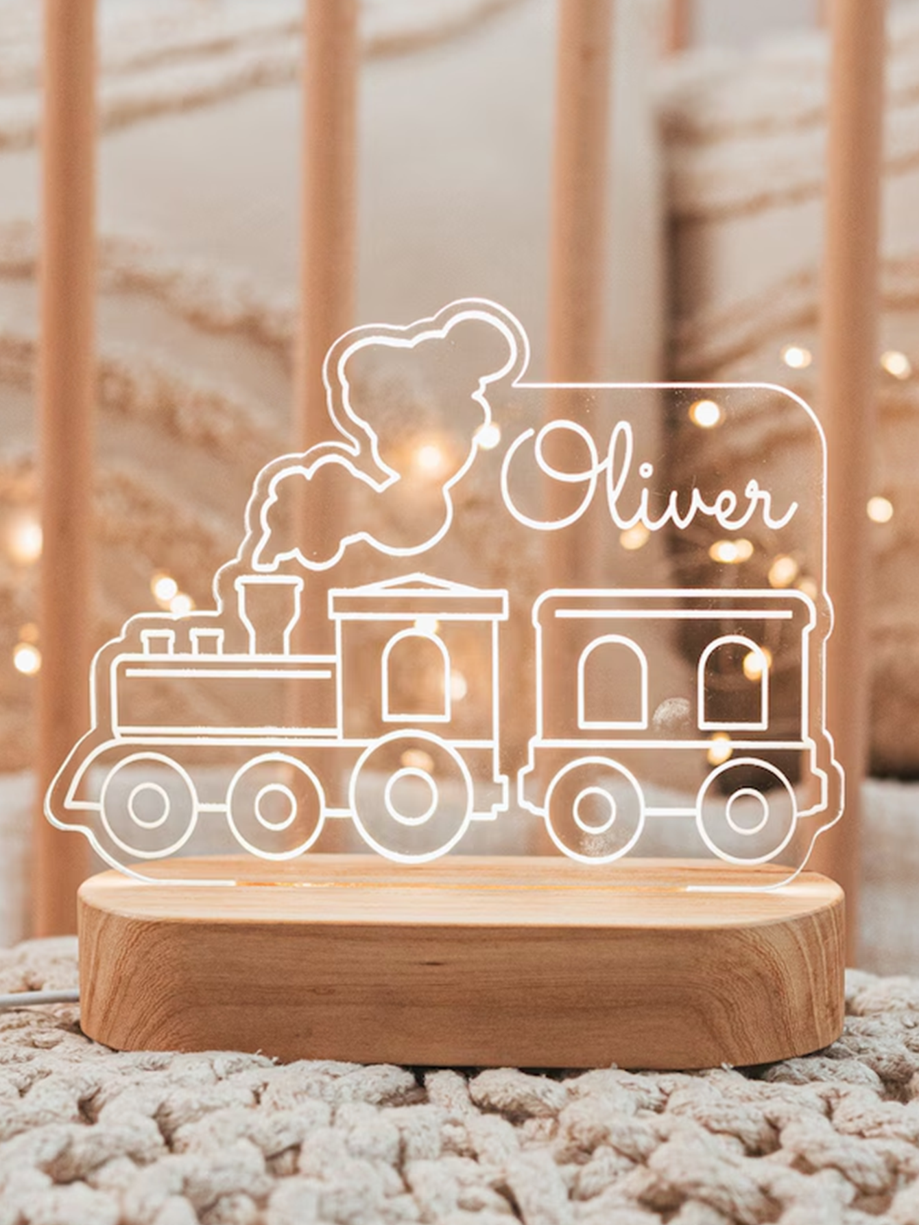 Personalized Rainbow Night Light - Gift for Baby