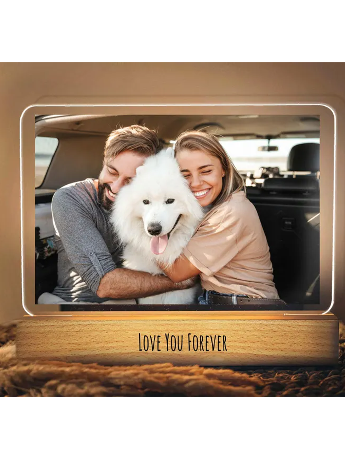 Personalized Photo Acrylic Night Light - Commemorative Gift