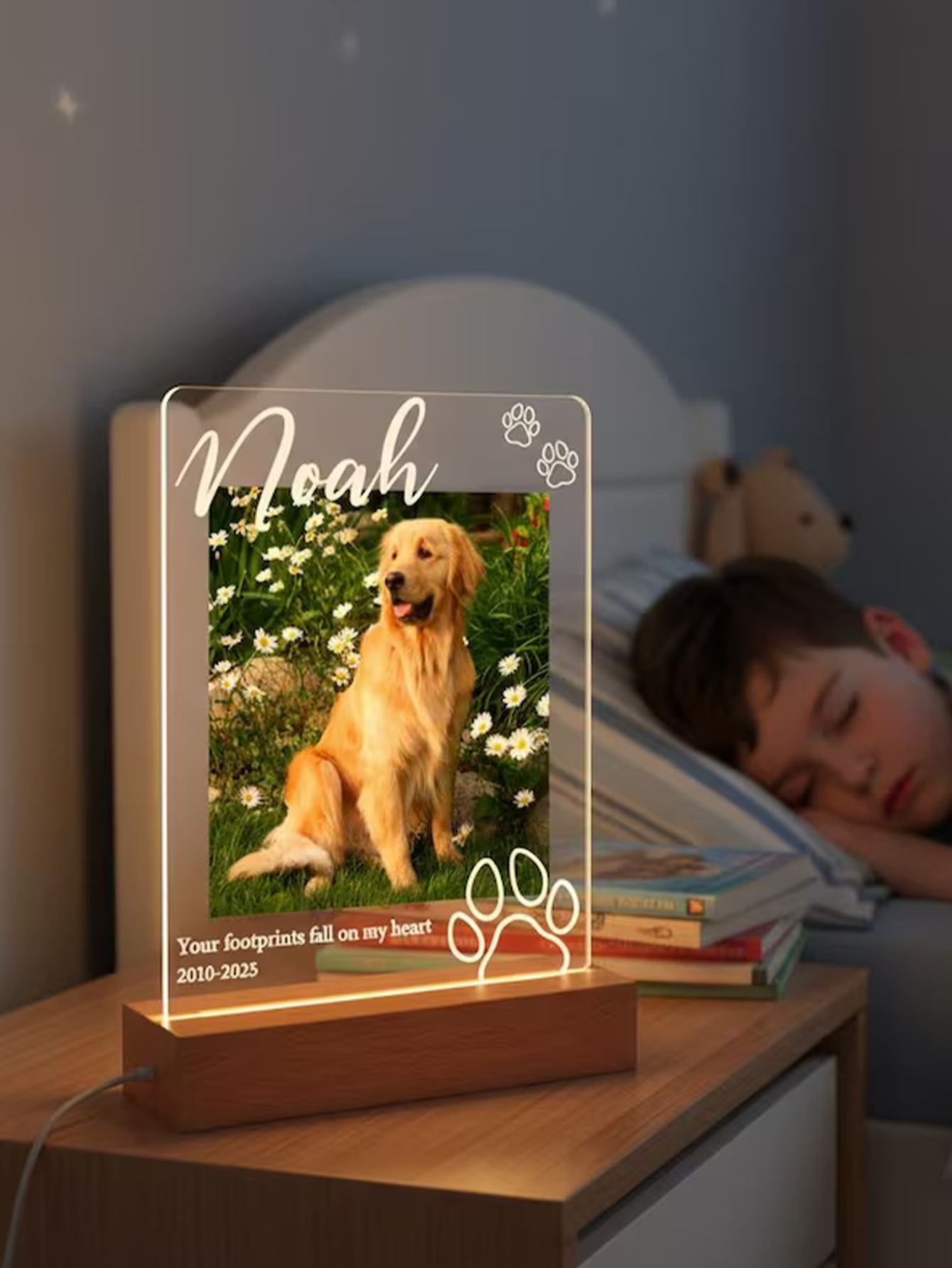 Personalized Pet Memorial Night Light