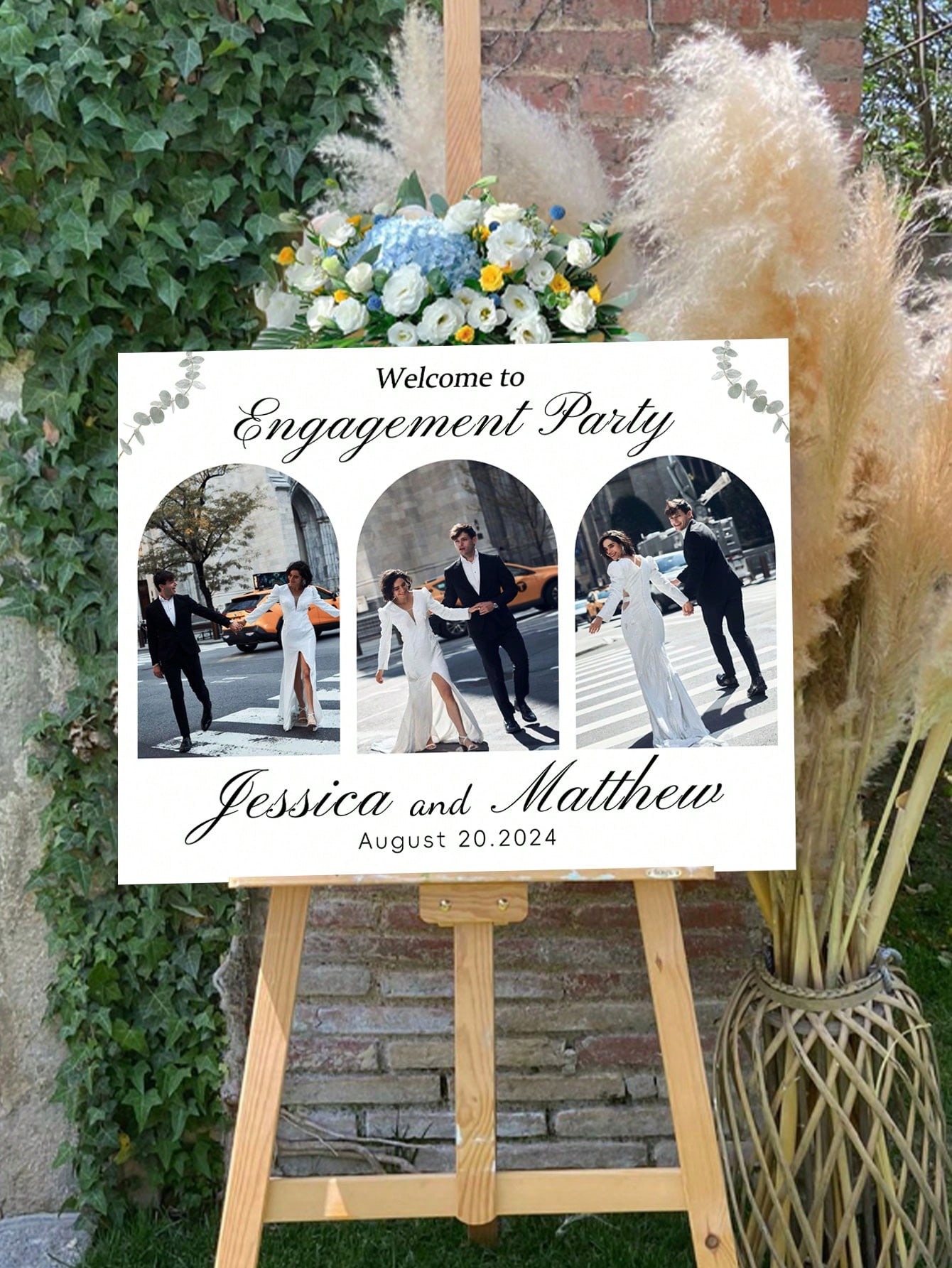 Custom Photo Wedding Welcome Sign