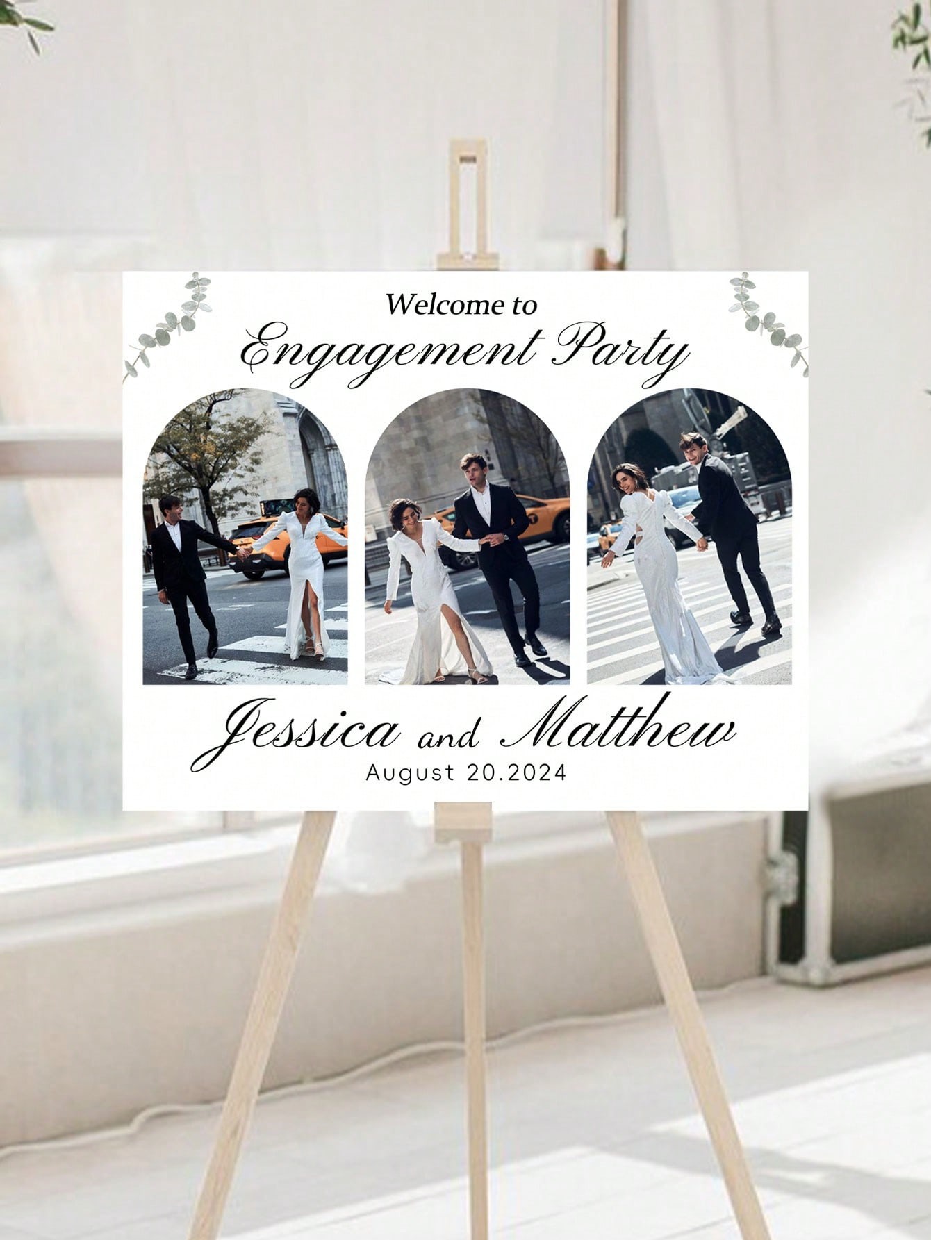 Custom Photo Wedding Welcome Sign