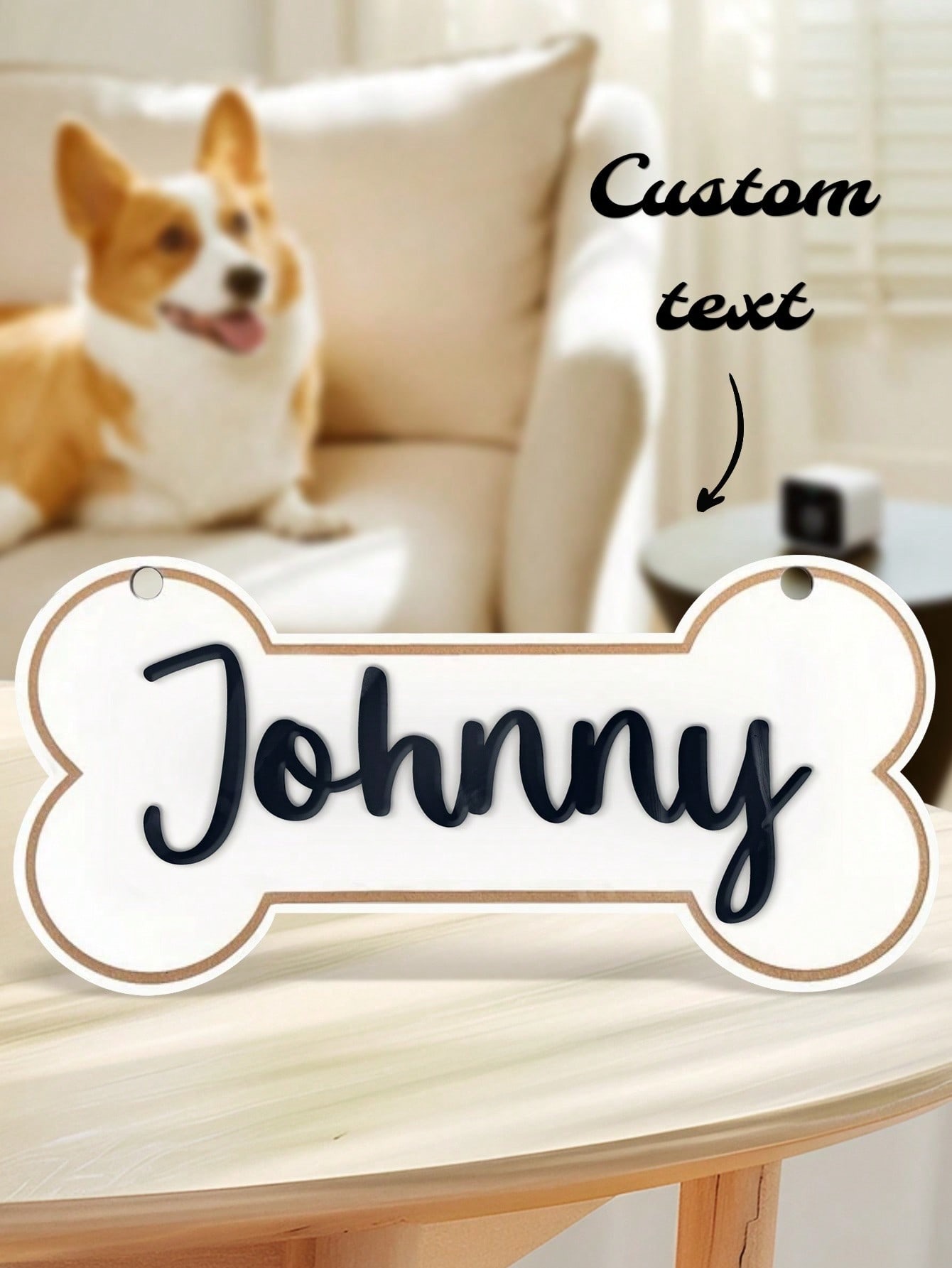 Personalized Dog Cage Name Tags, Customized Pet Identification Tags, Customized Crate Tags, Customized Dog Bone Name Tags, Customized Kennel Name Tags
