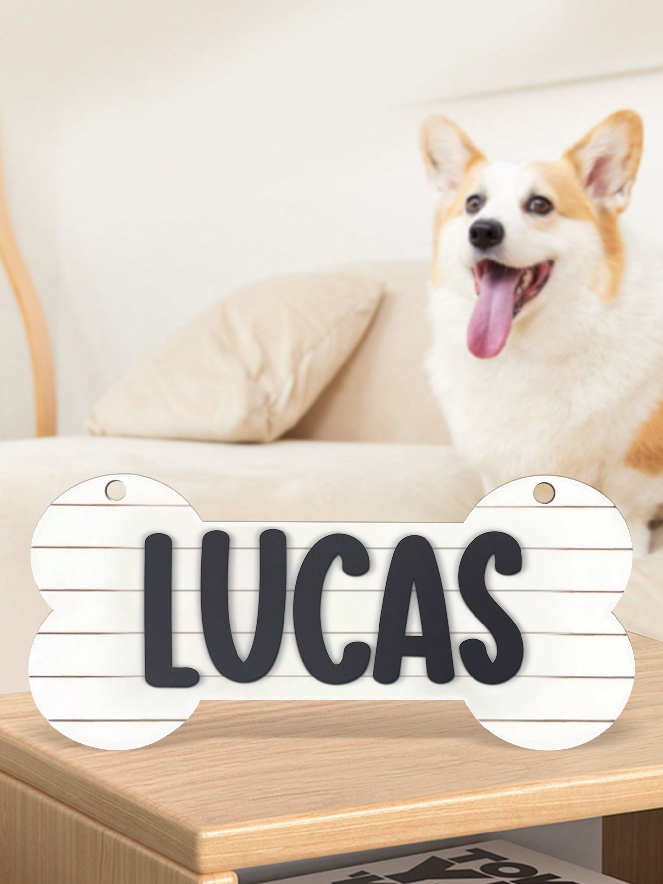 Personalized Dog Cage Name Tags, Customized Pet Identification Tags, Customized Crate Tags, Customized Dog Bone Name Tags, Customized Kennel Name Tags