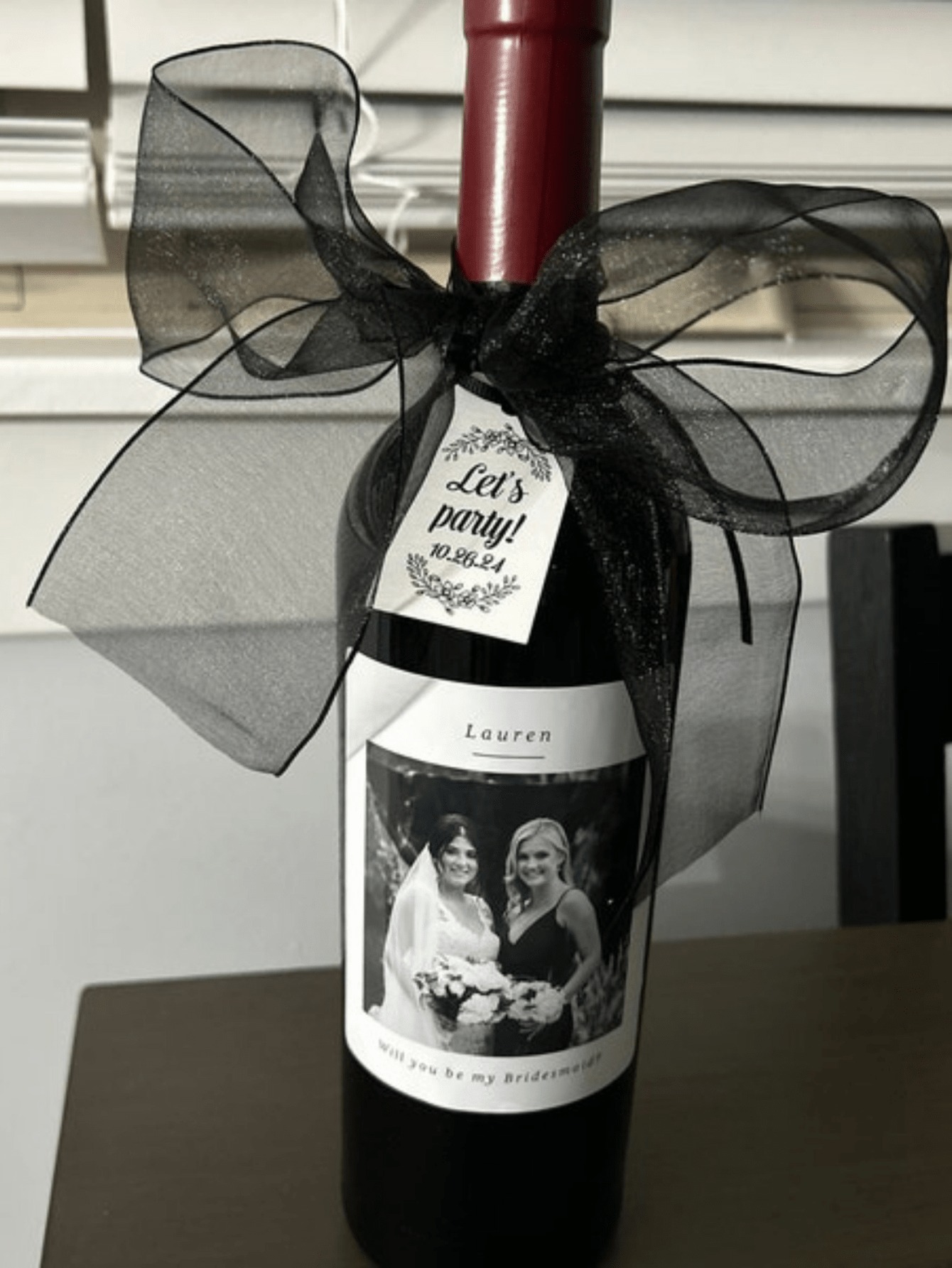 Custom Waterproof Photo Wine Labels