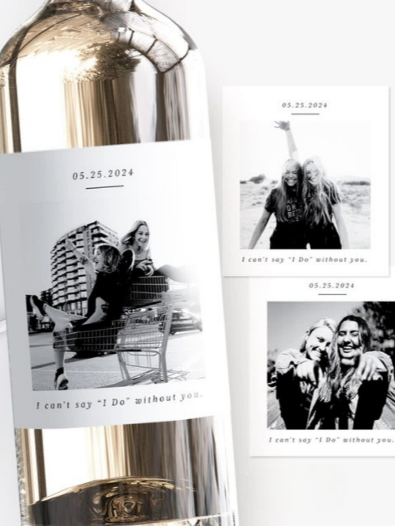 Custom Waterproof Photo Wine Labels