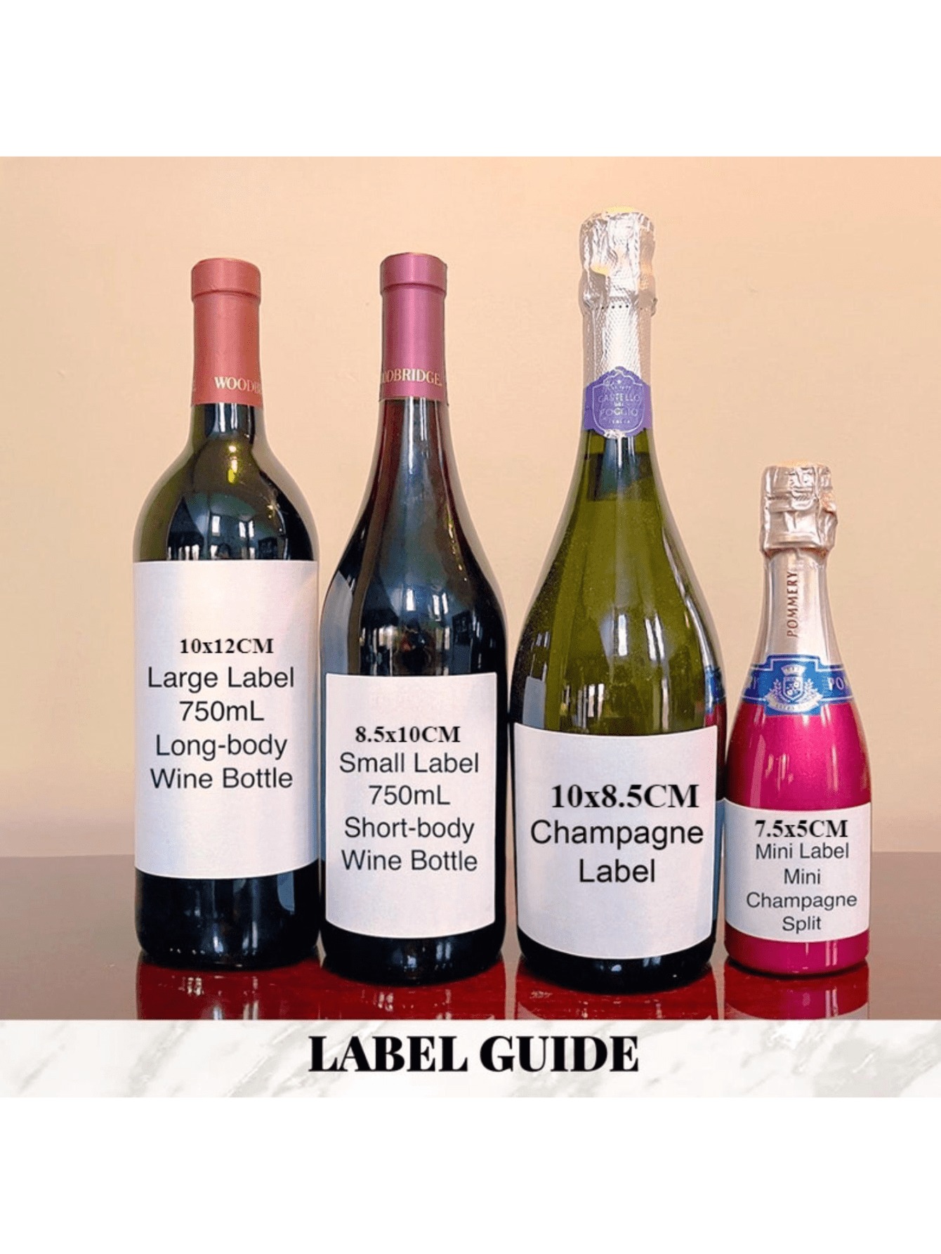 DIY Waterproof Birthday Wine Label