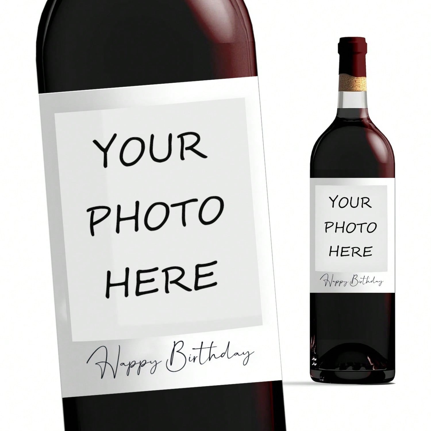 DIY Waterproof Birthday Wine Label