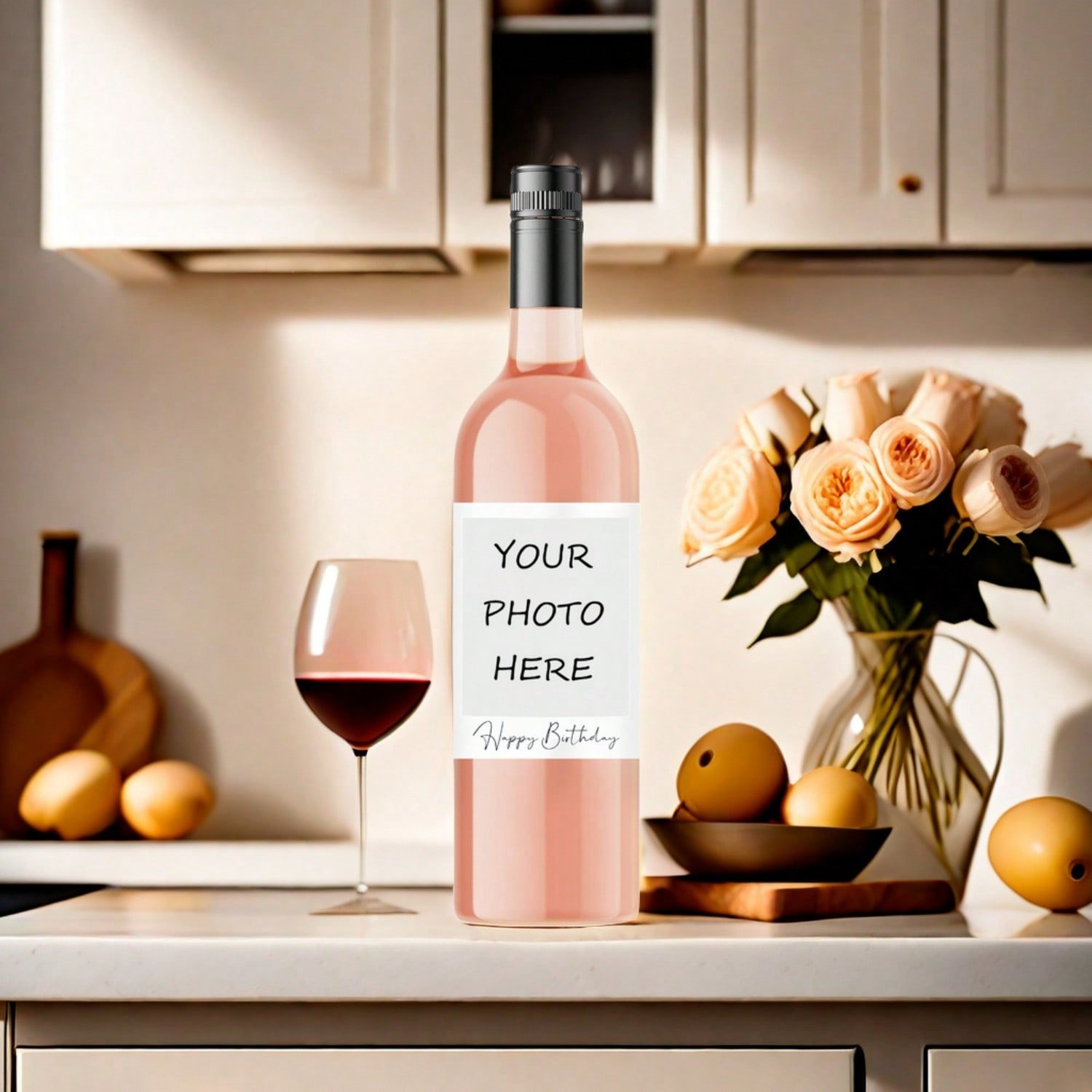 DIY Waterproof Birthday Wine Label