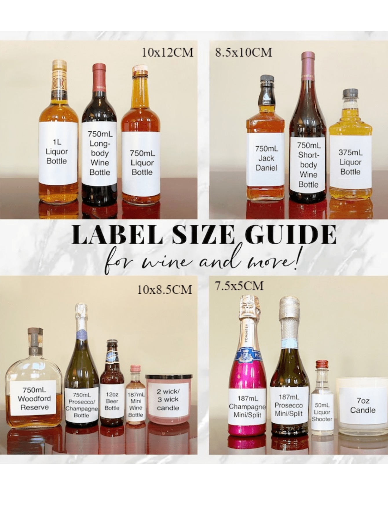 DIY Waterproof Birthday Wine Label