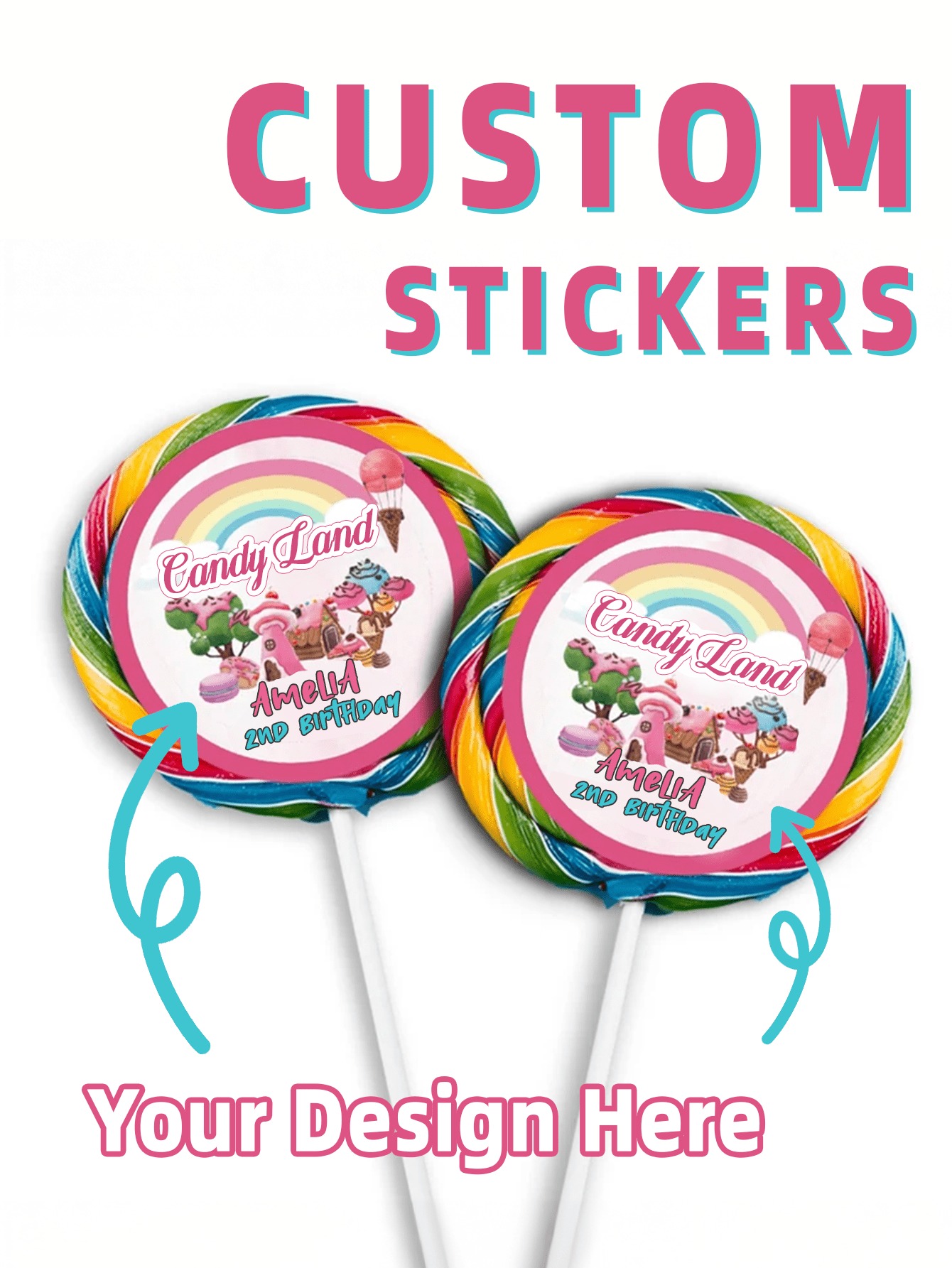 Custom Text & Image Stickers