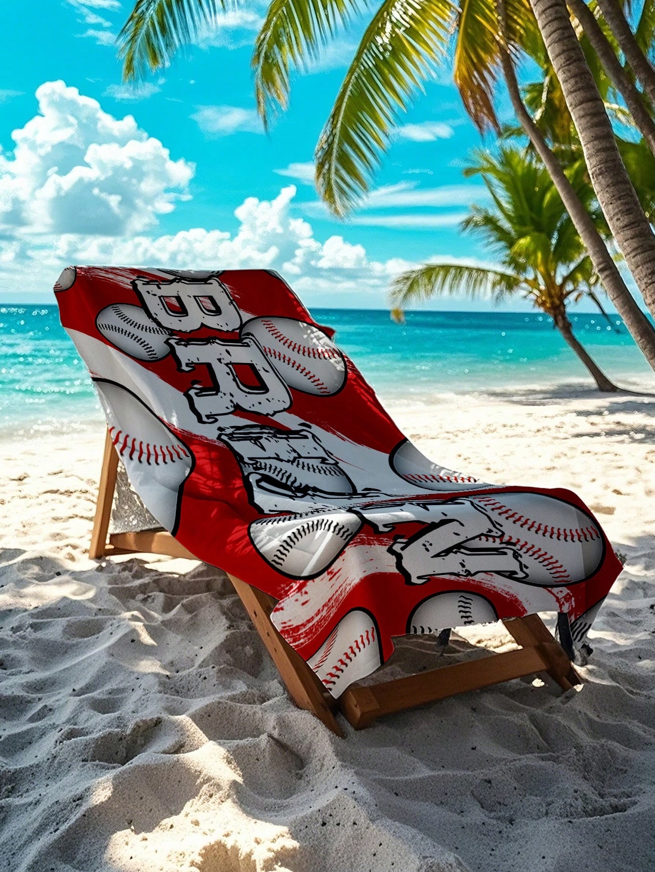 Personalized Baseball Beach Towels