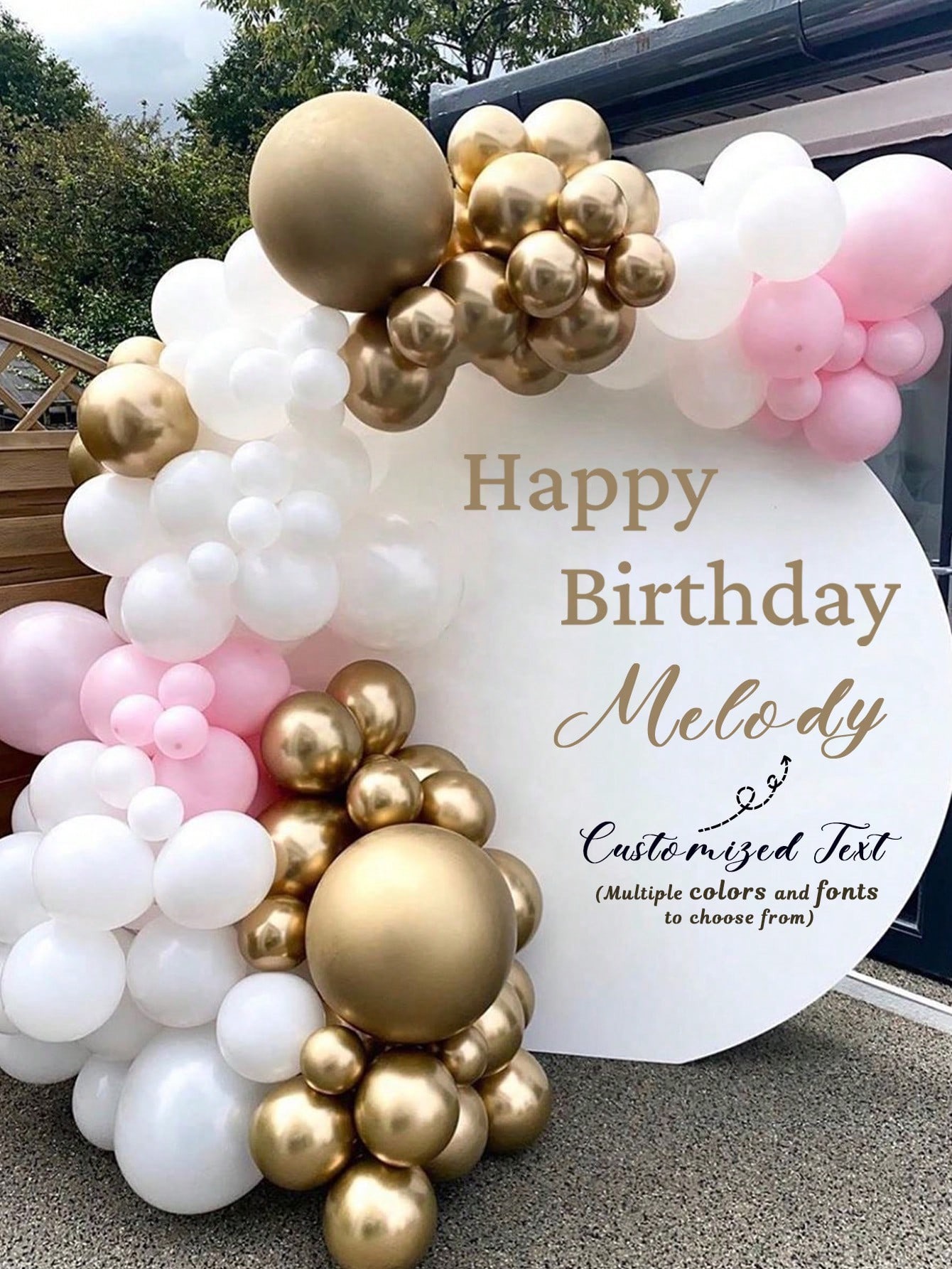 Vinyl Name Sticker for Birthday