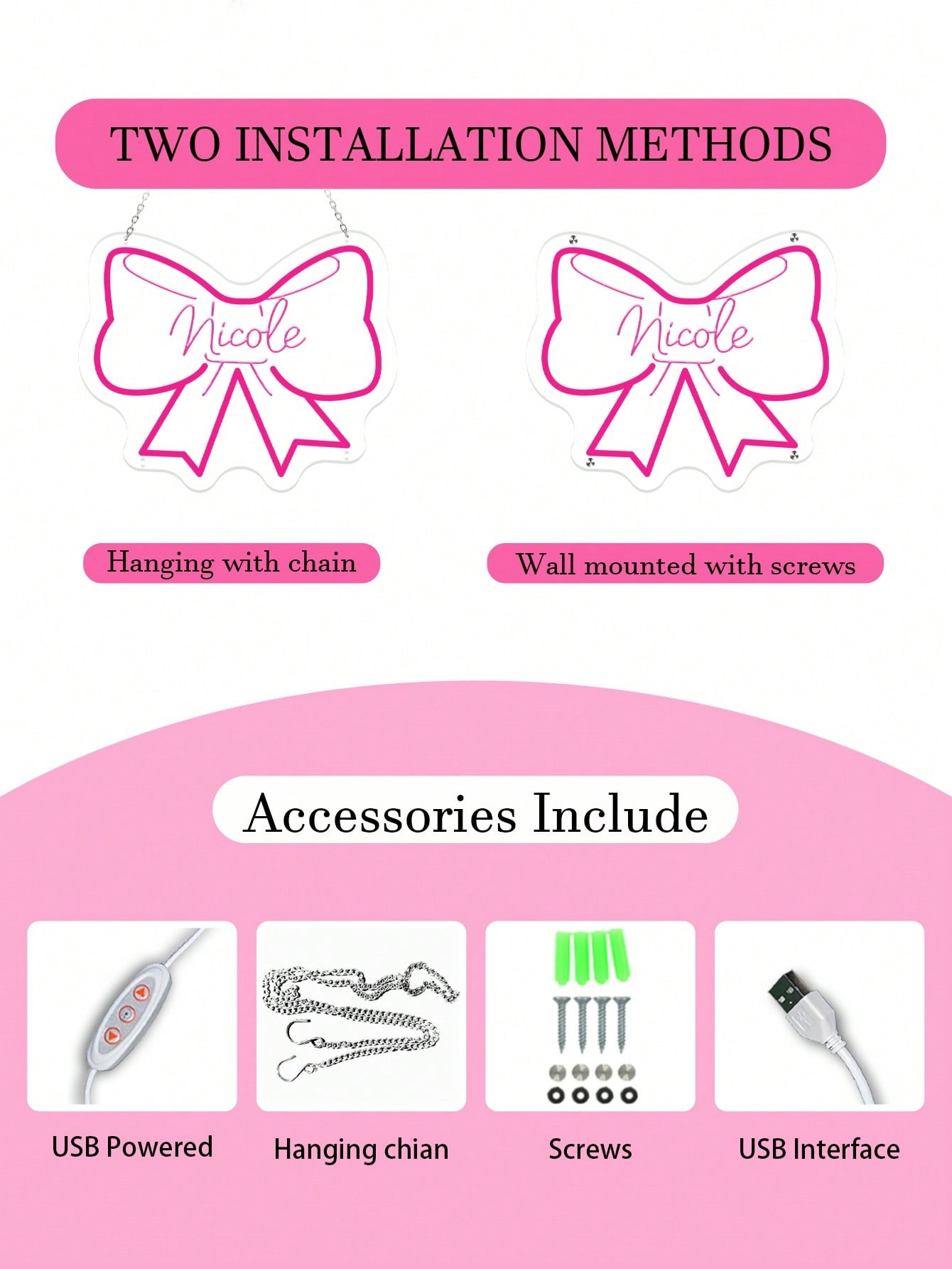 Personalized Butterfly-Shaped Neon Sign