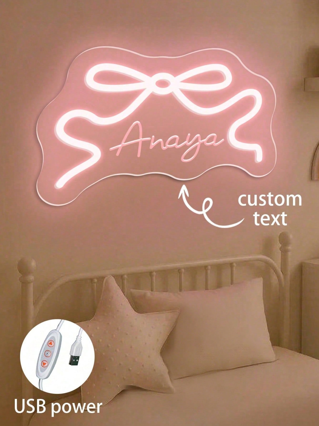 Personalized Butterfly-Shaped Neon Sign