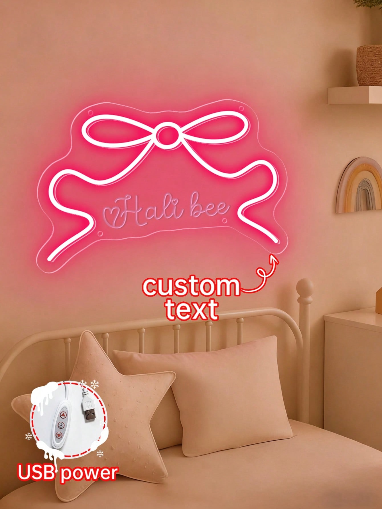 Personalized Butterfly-Shaped Neon Sign