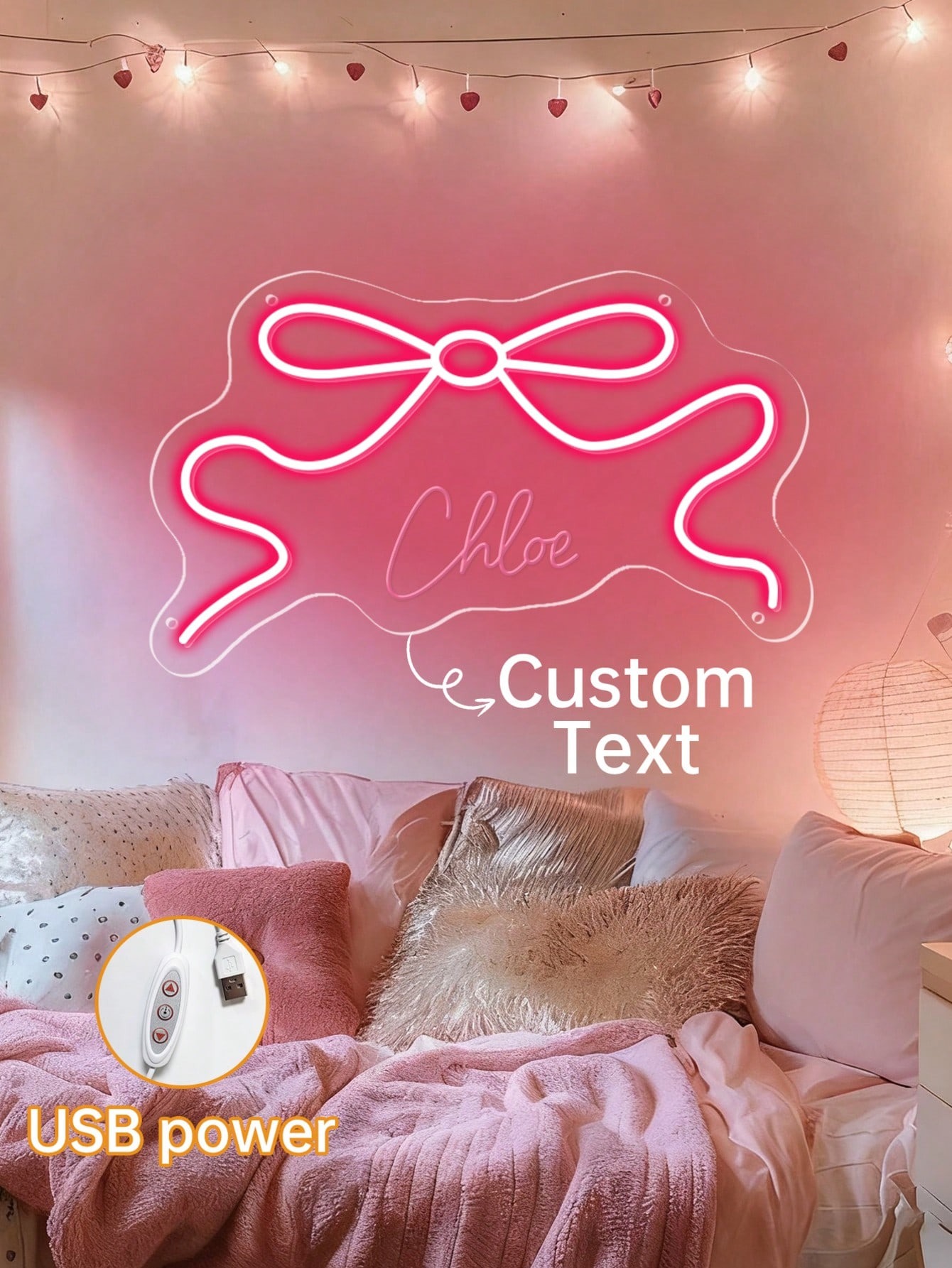 Personalized Butterfly-Shaped Neon Sign