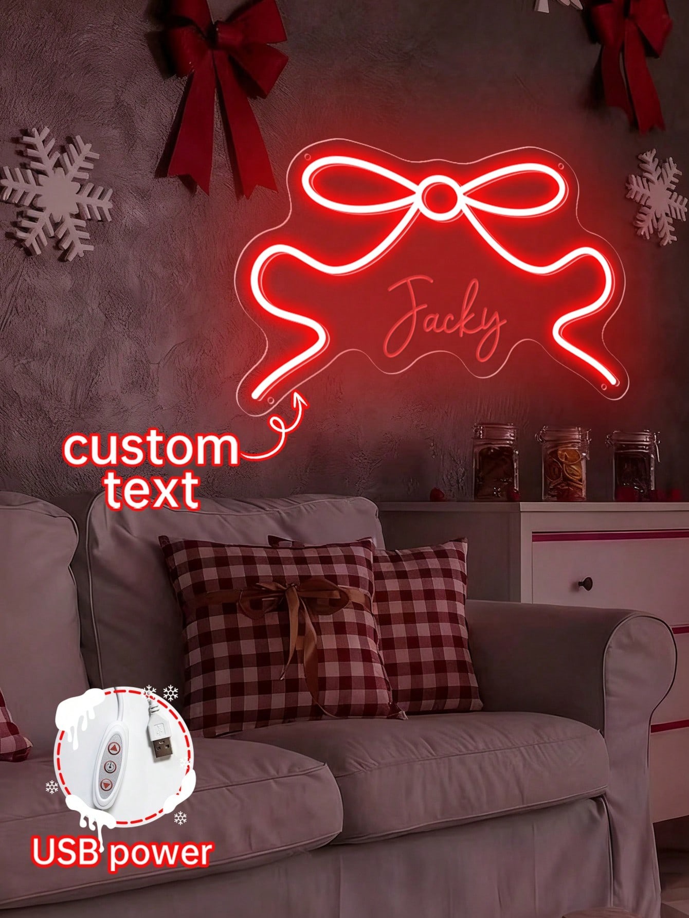 Personalized Butterfly-Shaped Neon Sign