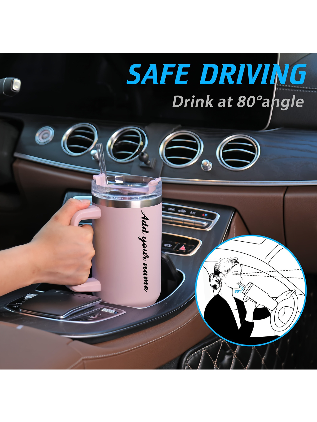 Custom Butterfly 40oz Insulated Travel Mug