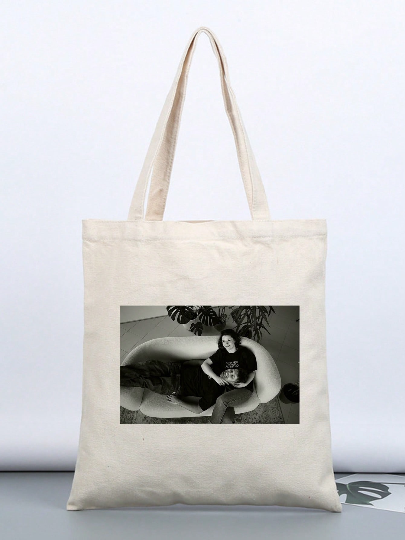 Personalized Canvas Photo Tote Bag