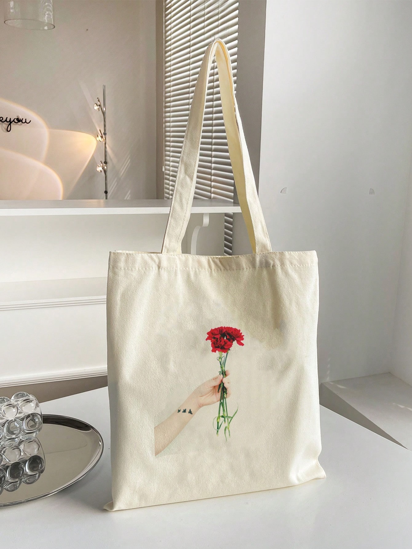 Personalized Canvas Photo Tote Bag