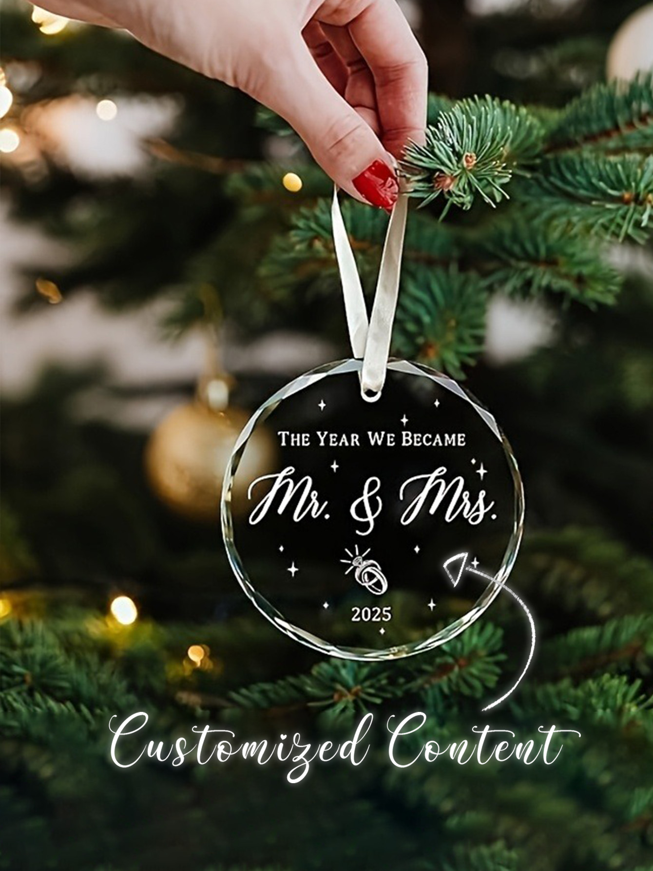Custom Acrylic Christmas Tree Ornament
