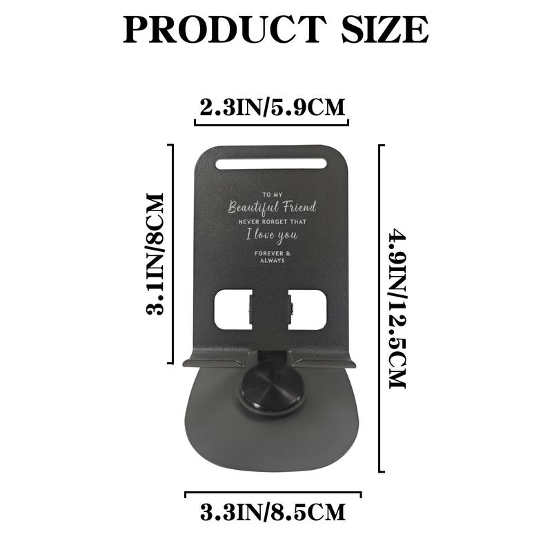 Custom Text Metal Phone Holder