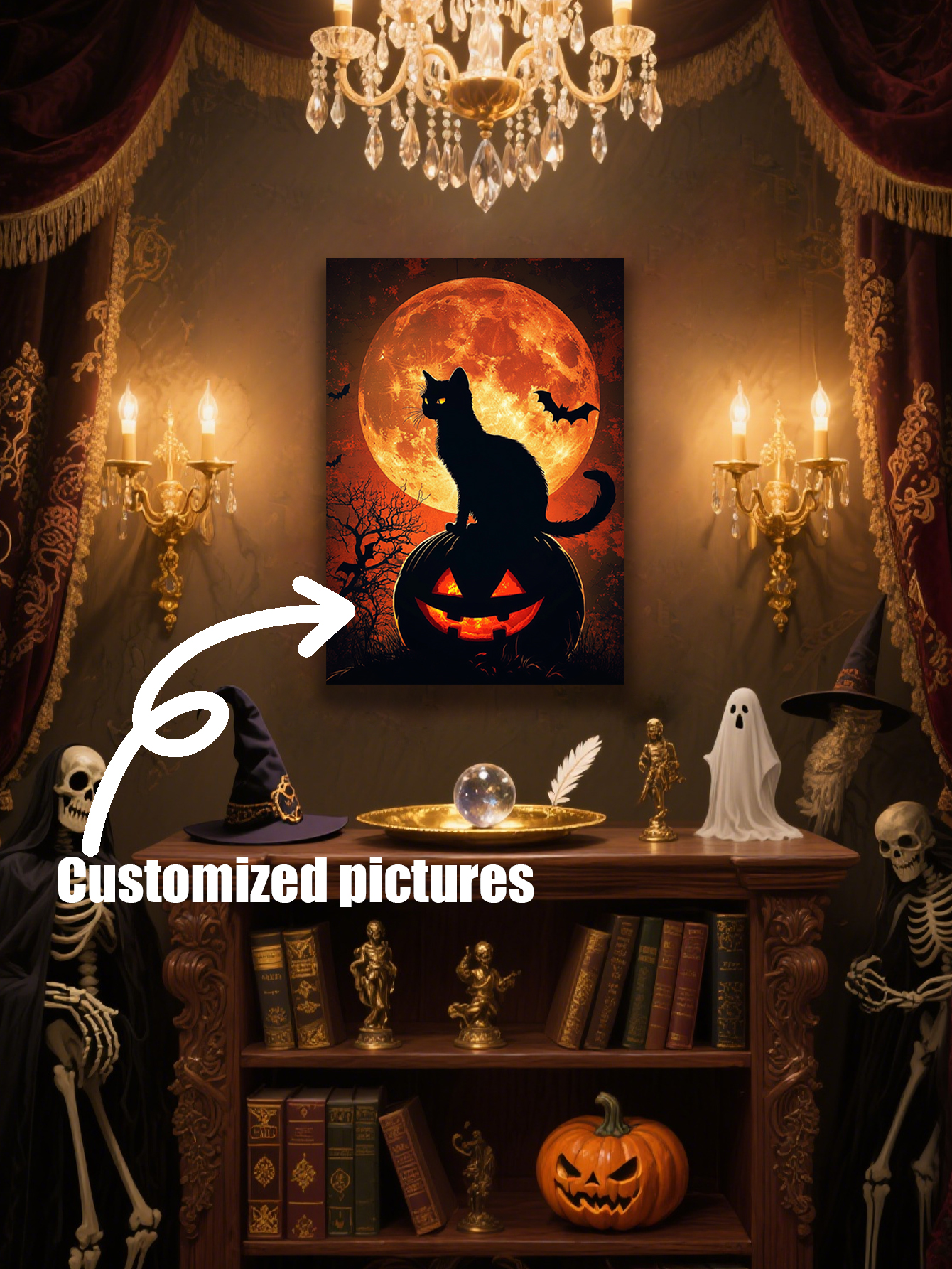 Halloween-Themed Custom Tin Painting