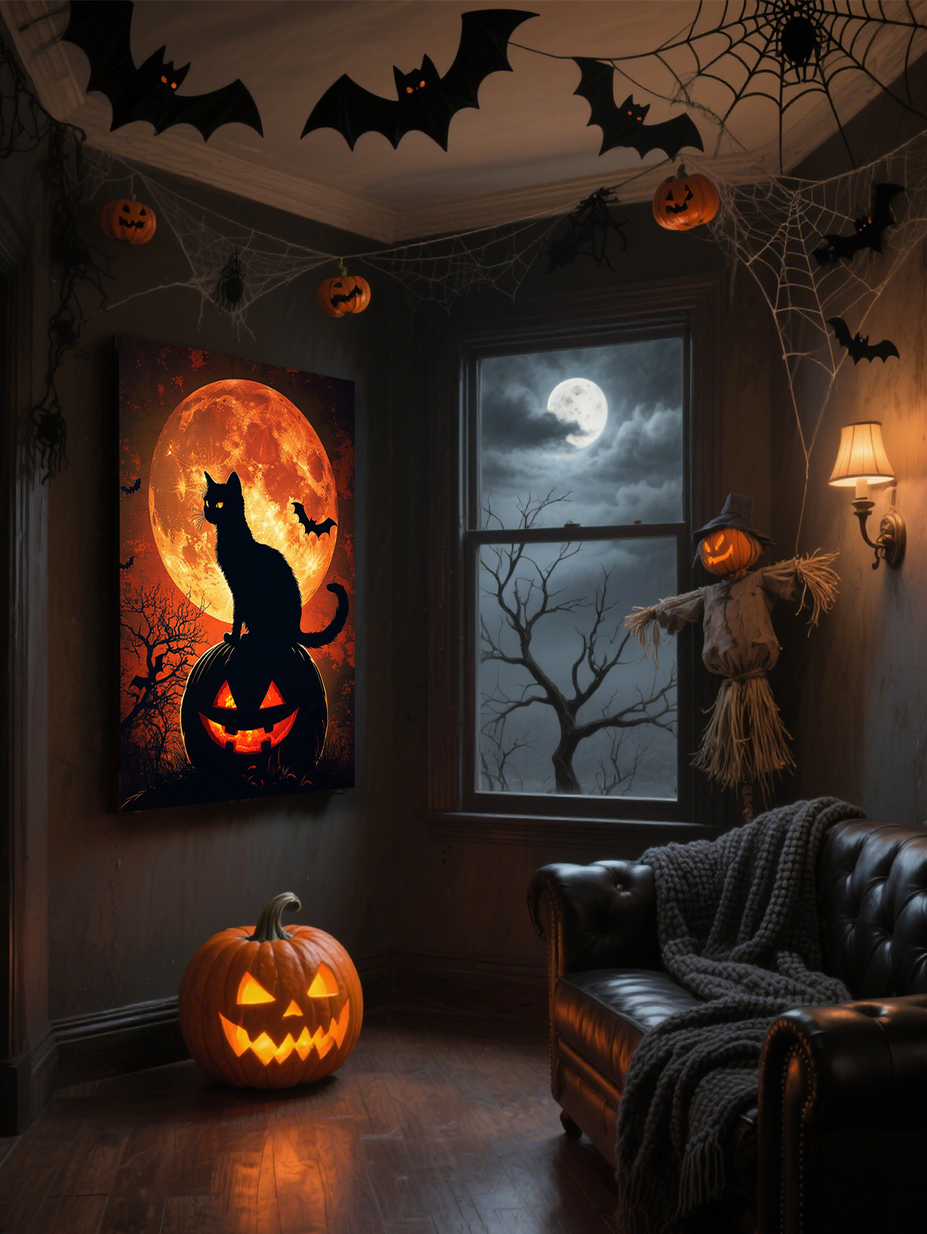 Halloween-Themed Custom Tin Painting
