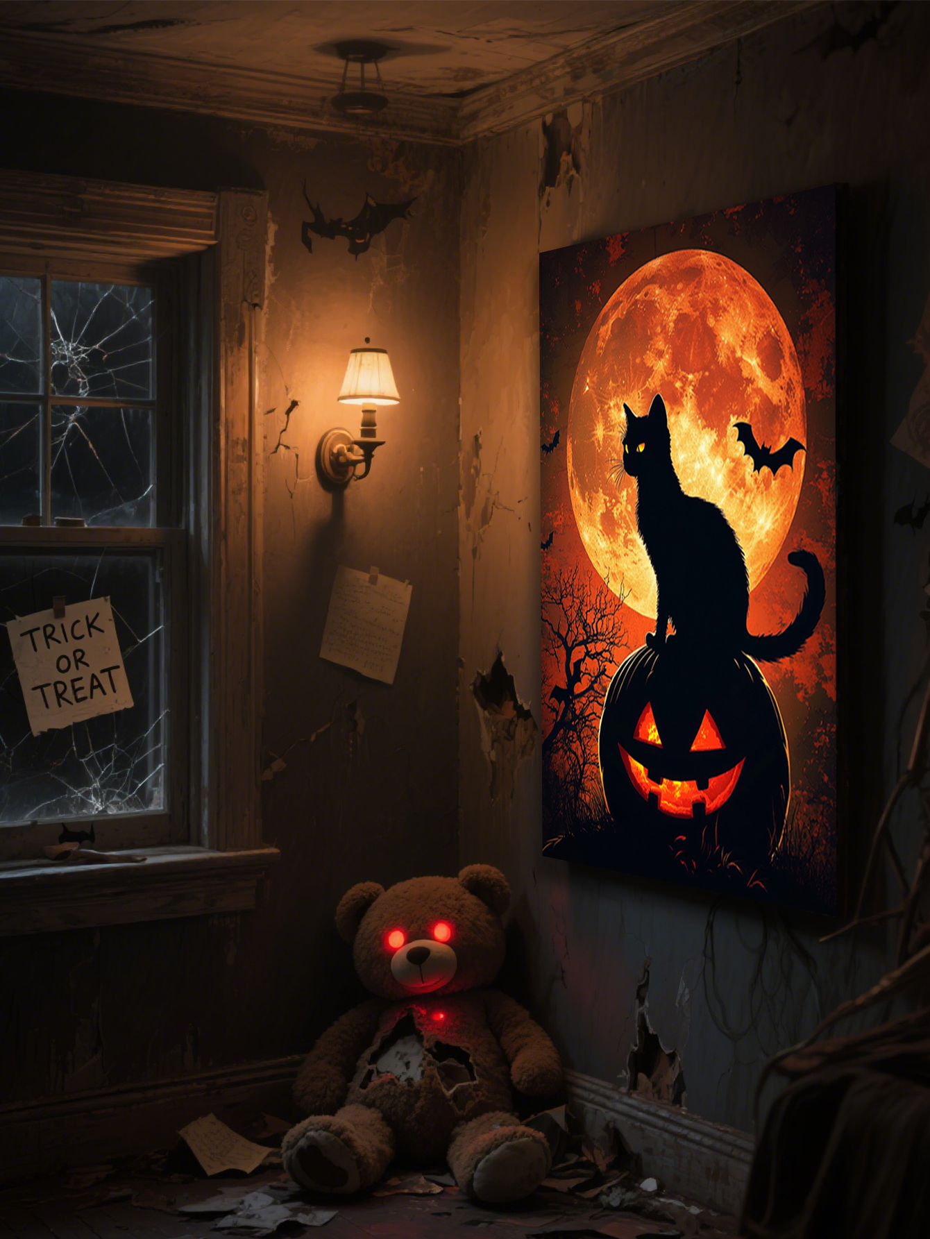 Halloween-Themed Custom Tin Painting