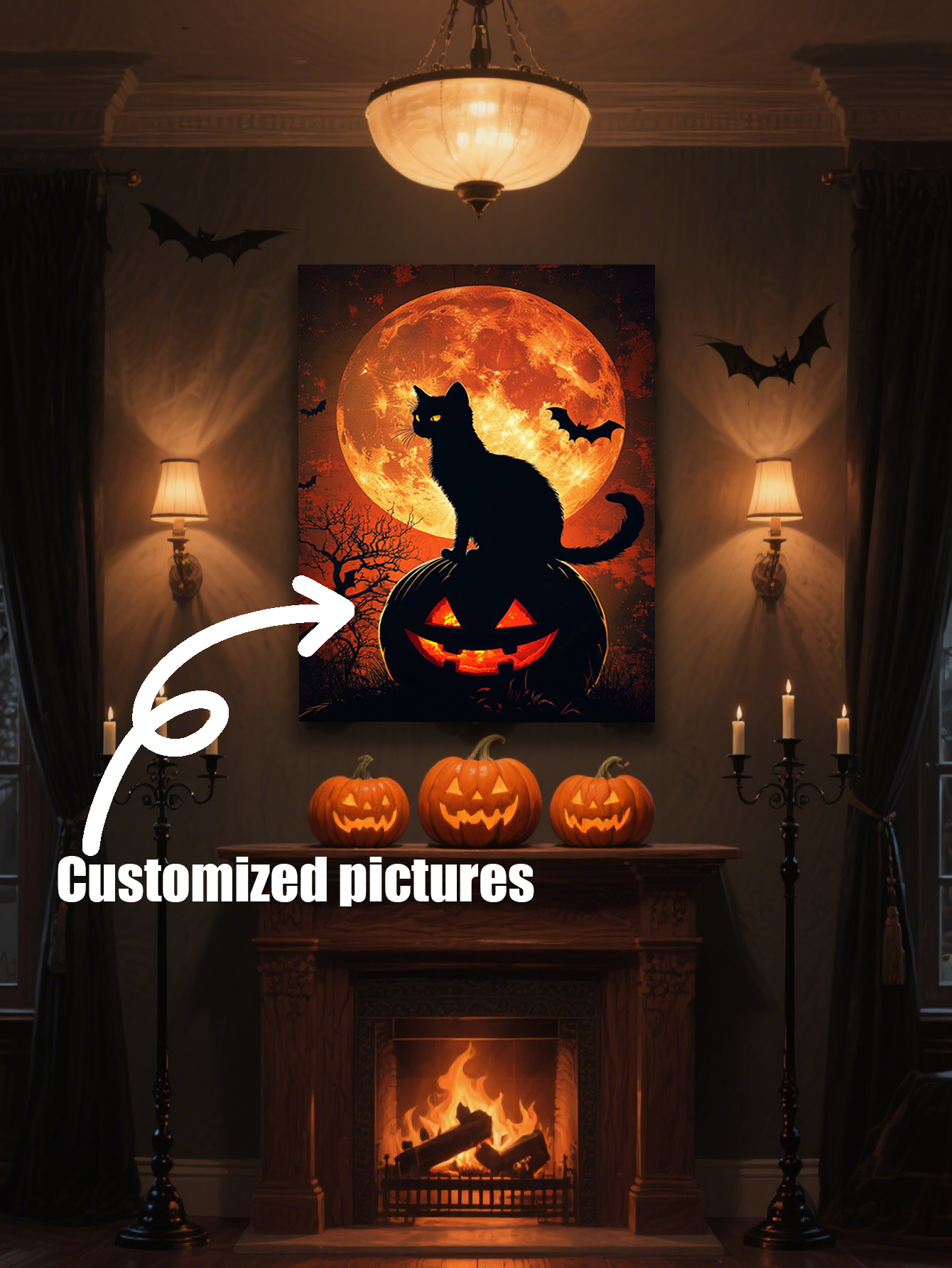 Halloween-Themed Custom Tin Painting