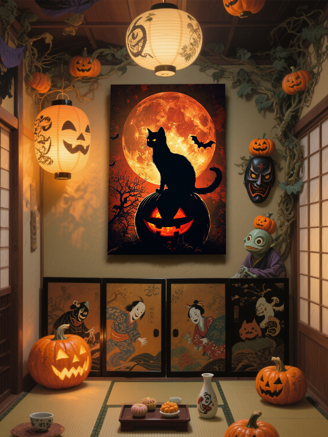 Halloween-Themed Custom Tin Painting