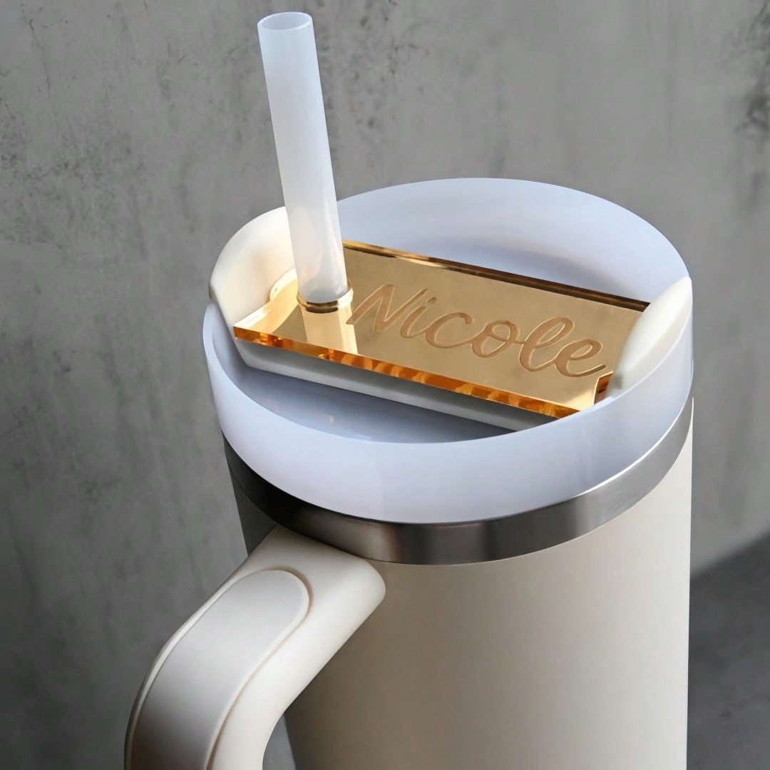 Diy Gold Nameplate For Tumbler Water Bottle