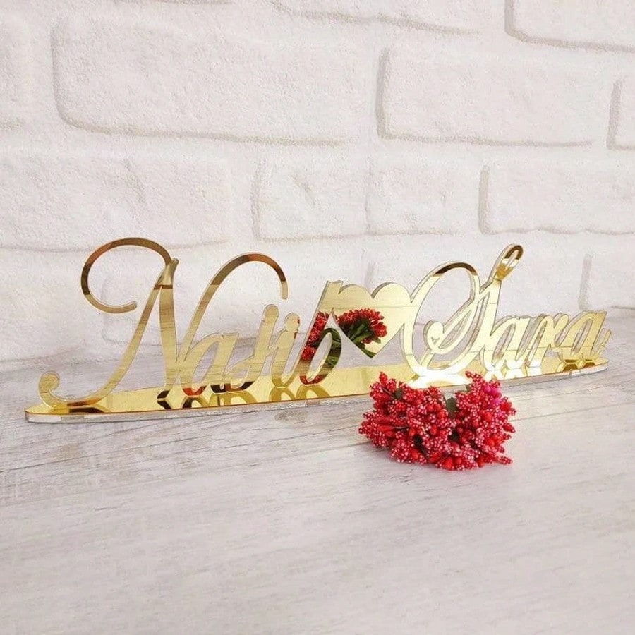 Custom Acrylic Wedding Name Sign