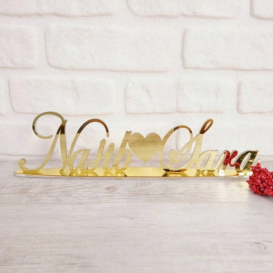 Custom Acrylic Wedding Name Sign