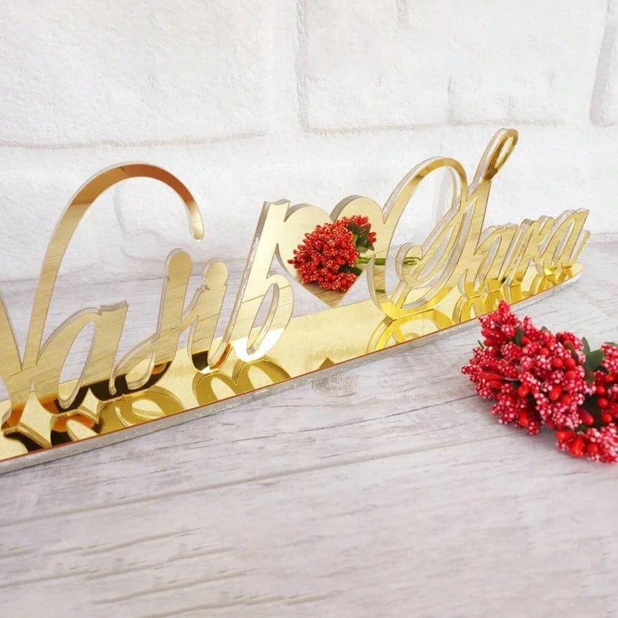 Custom Acrylic Wedding Name Sign