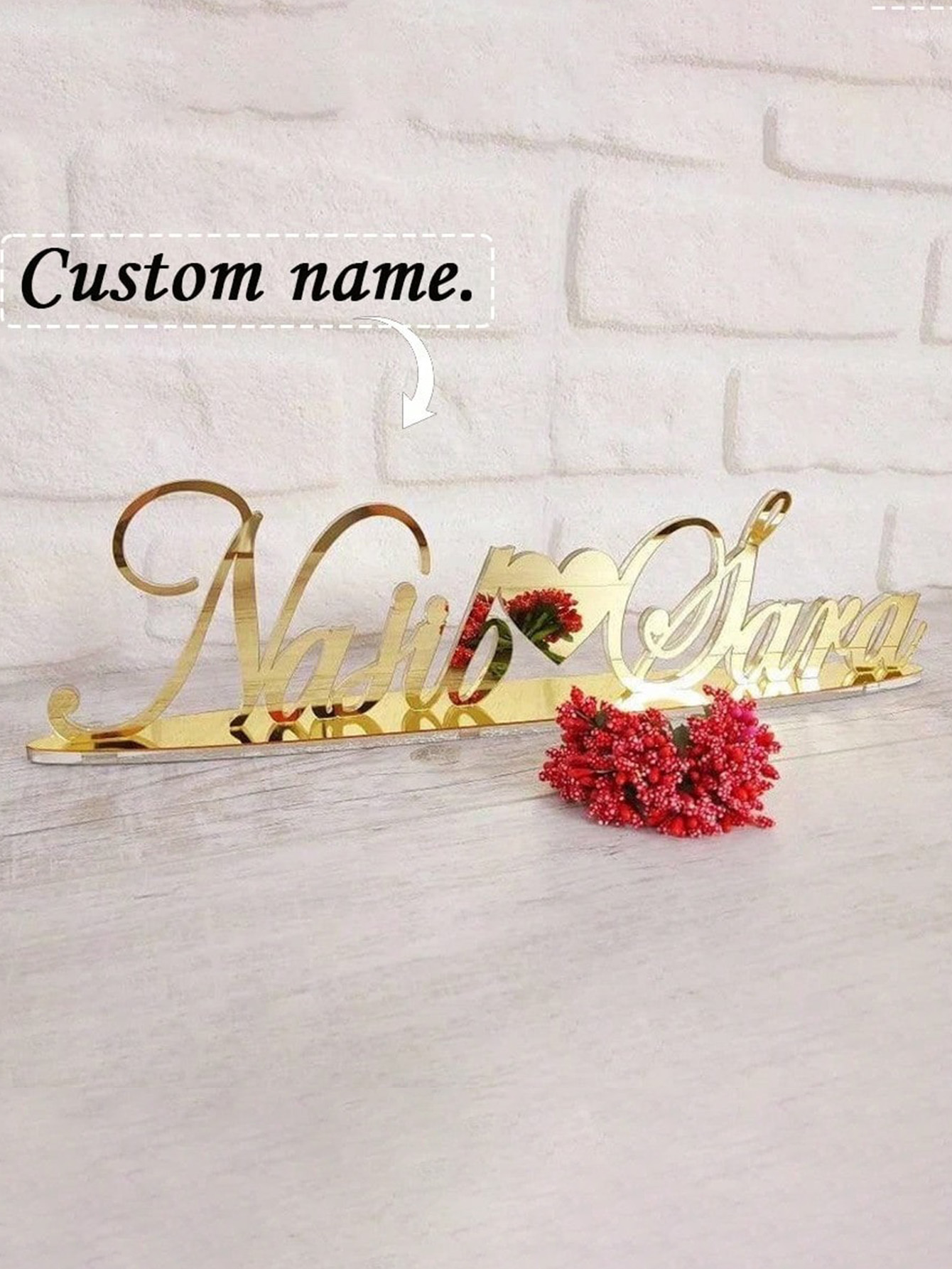 Custom Acrylic Wedding Name Sign